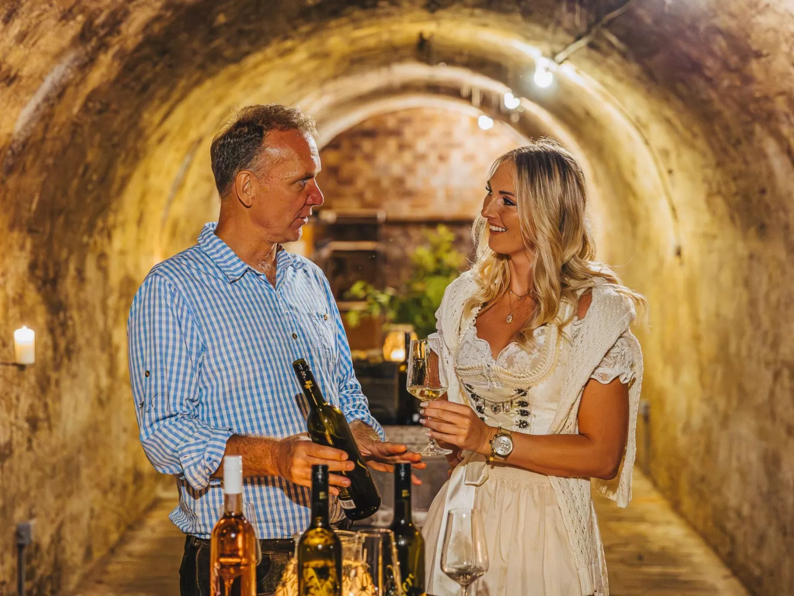 Weinfass-Suite für 2 in Grub an der March - Inside