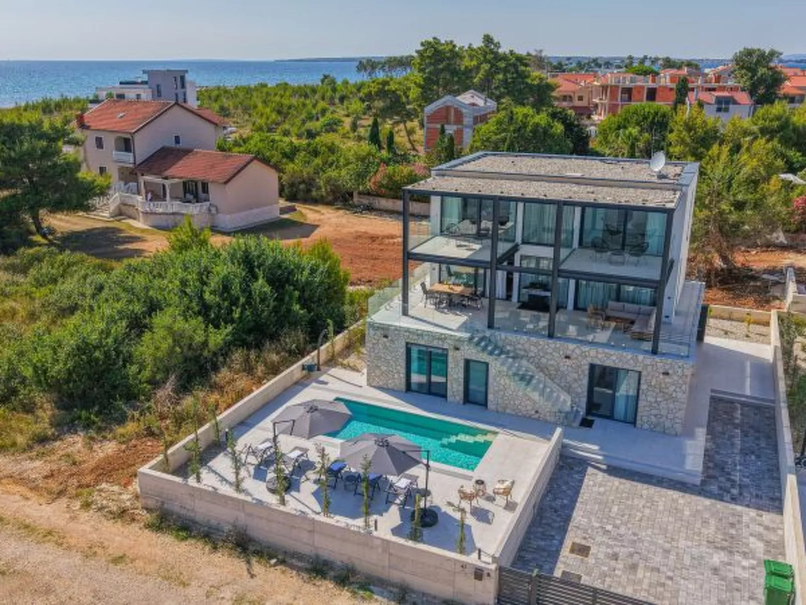 Seafront Villa Aurea with pool and seaview - Image-tags.info