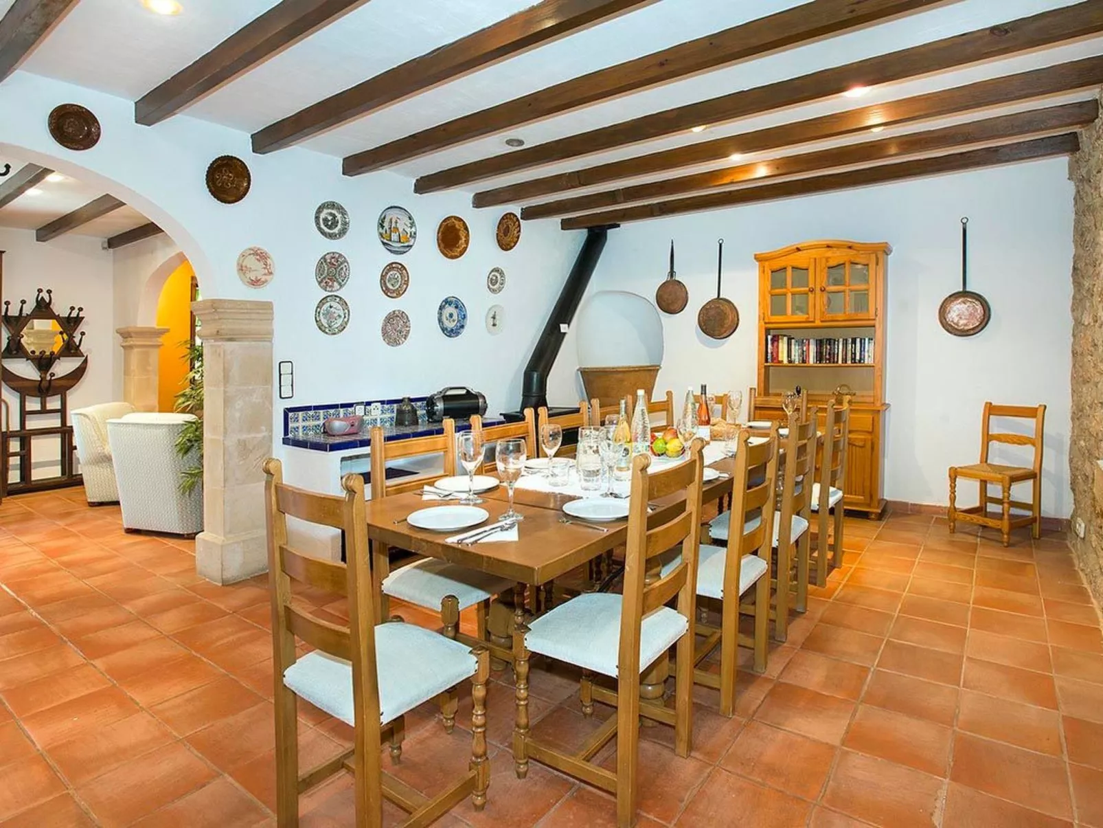 Impresionate Villa para 12 , Cala San Vicente - Dedans