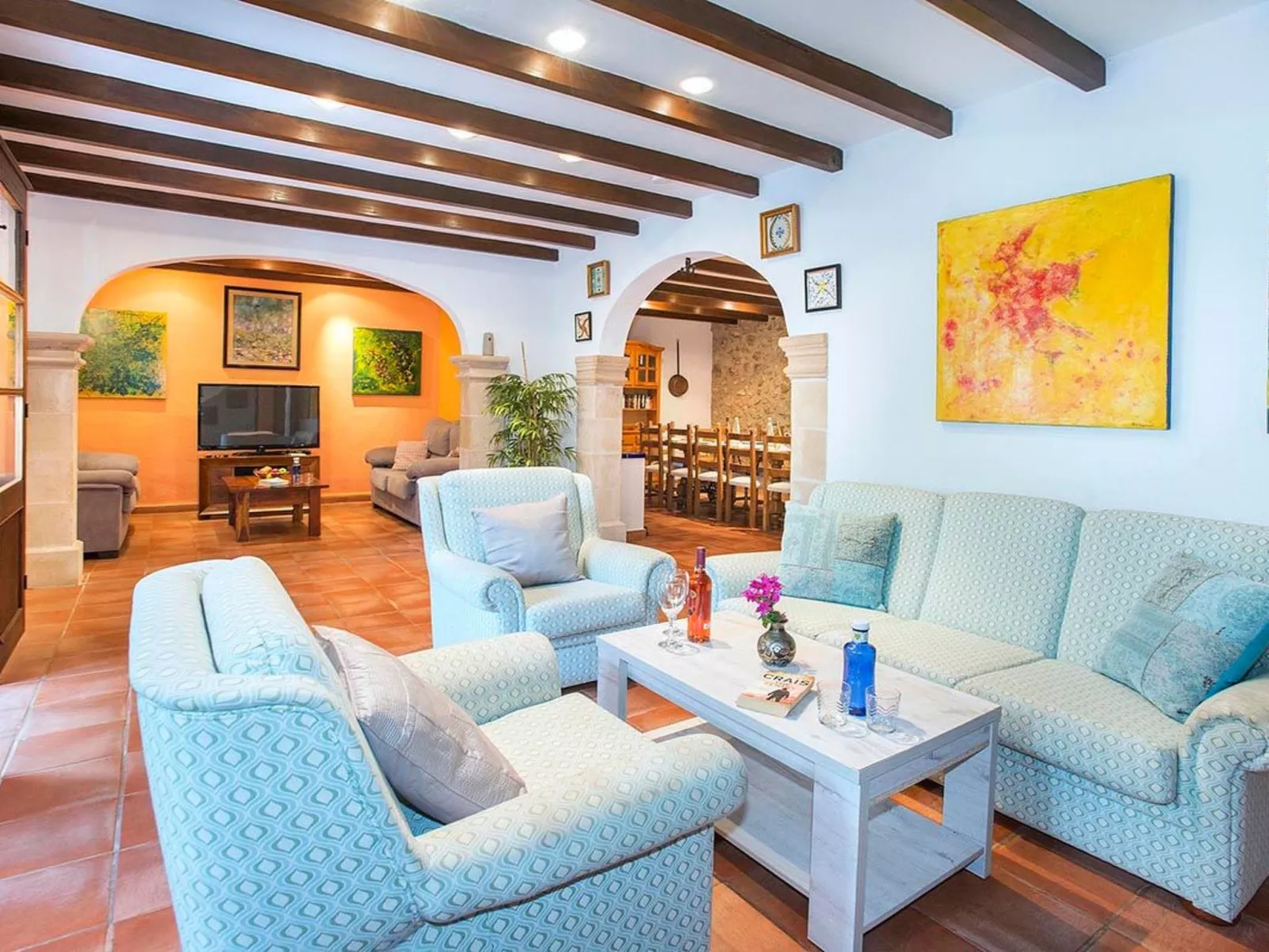 Impresionate Villa para 12 , Cala San Vicente - Dedans