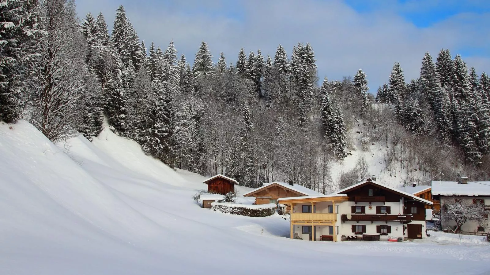 Blick auf den Rettenstein Top 1 und 2-Exterior winter