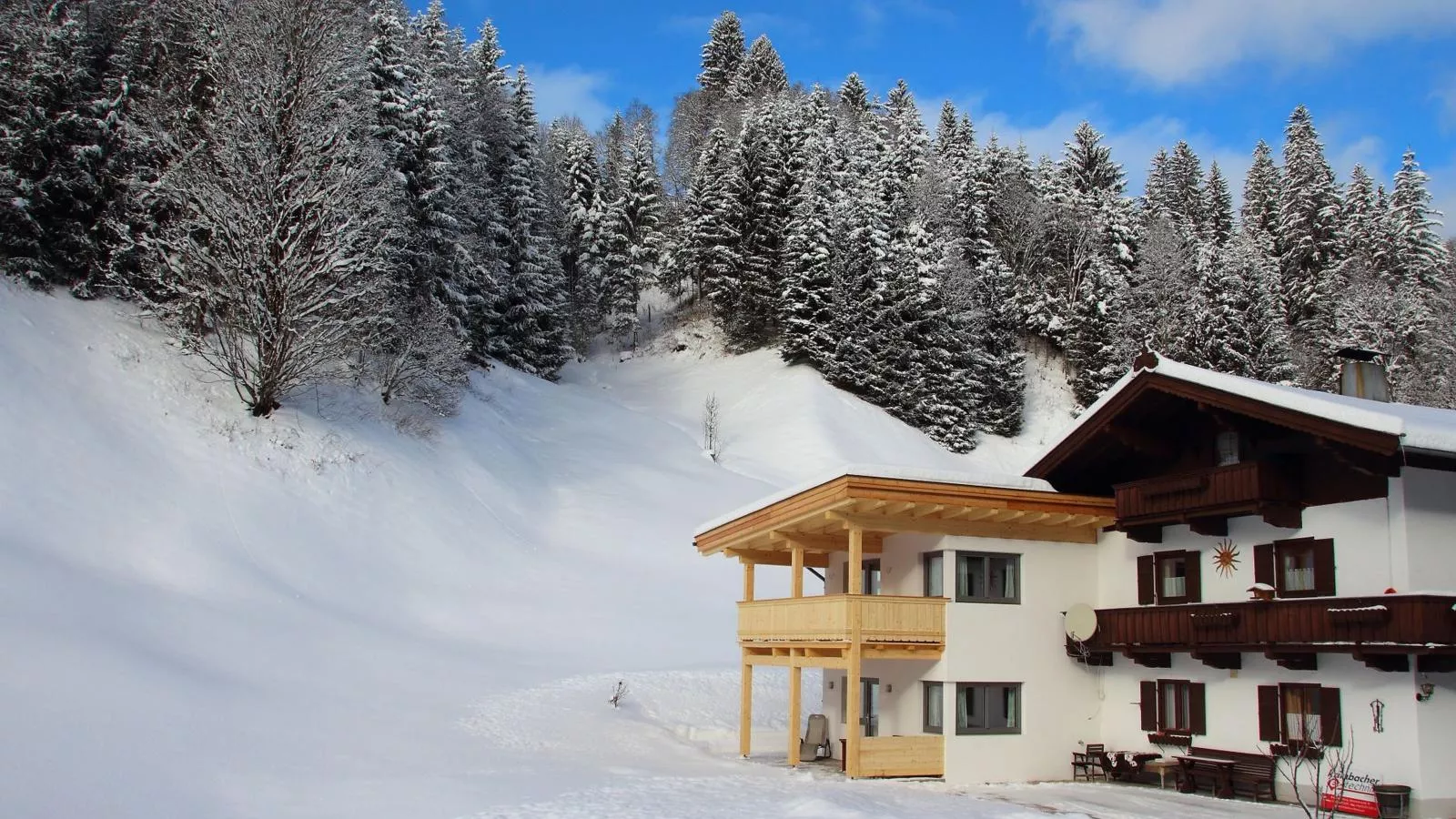 Blick auf den Rettenstein Top 1 und 2-Exterior winter
