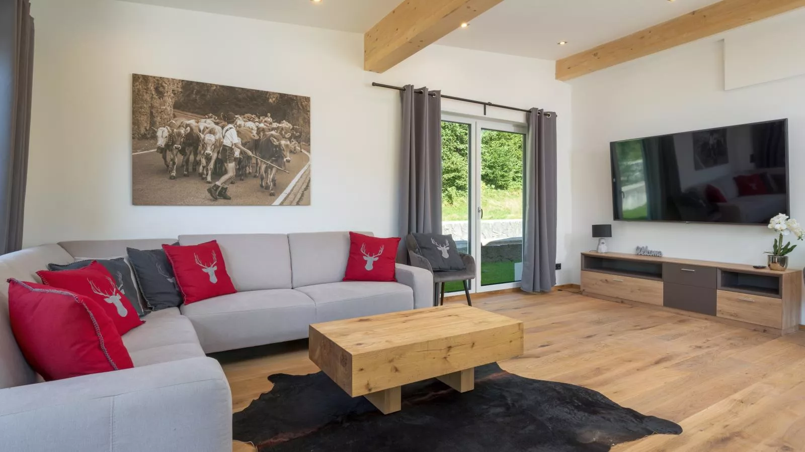 Chalet Hornblick-Living room