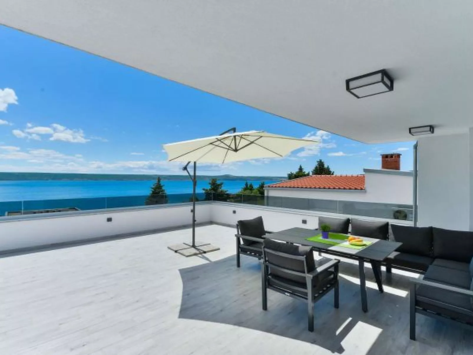 Modern Villa Futura with pool - Draußen