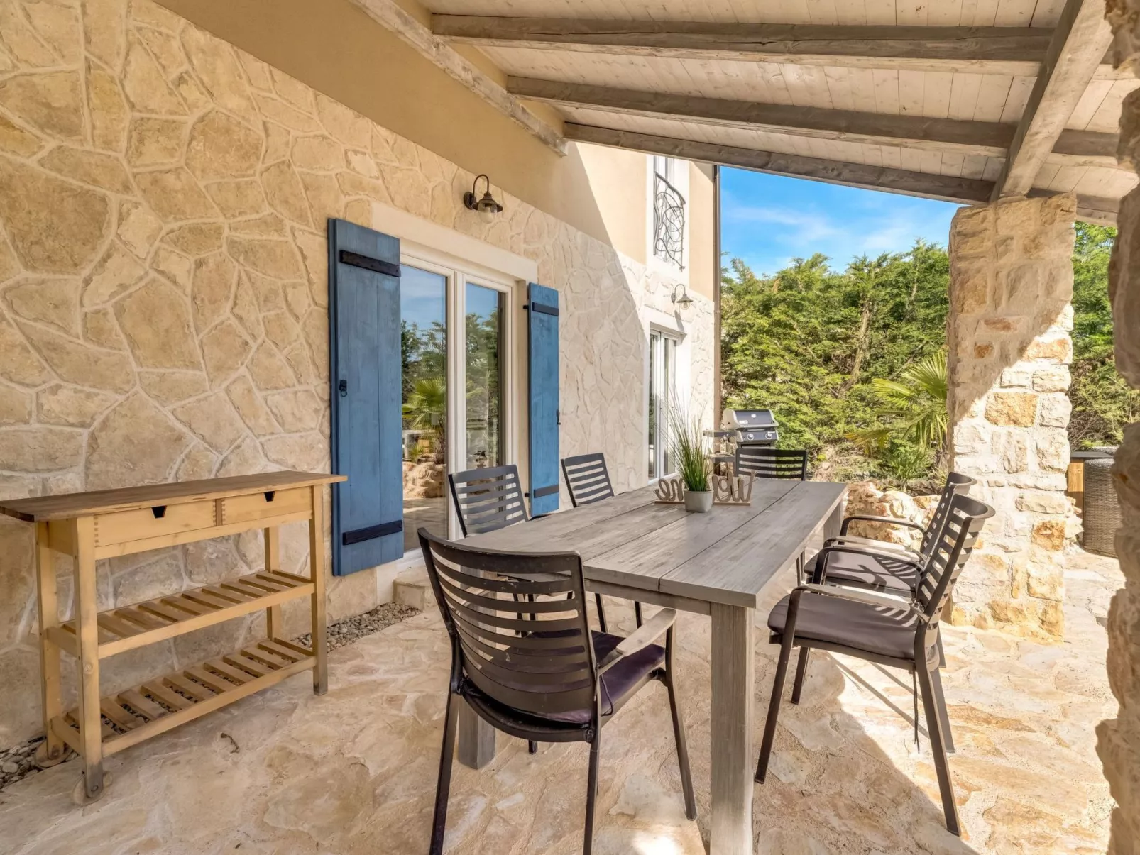 Eine luxuriöse Villa "Maslina" mit Pool und Grill - Dehors