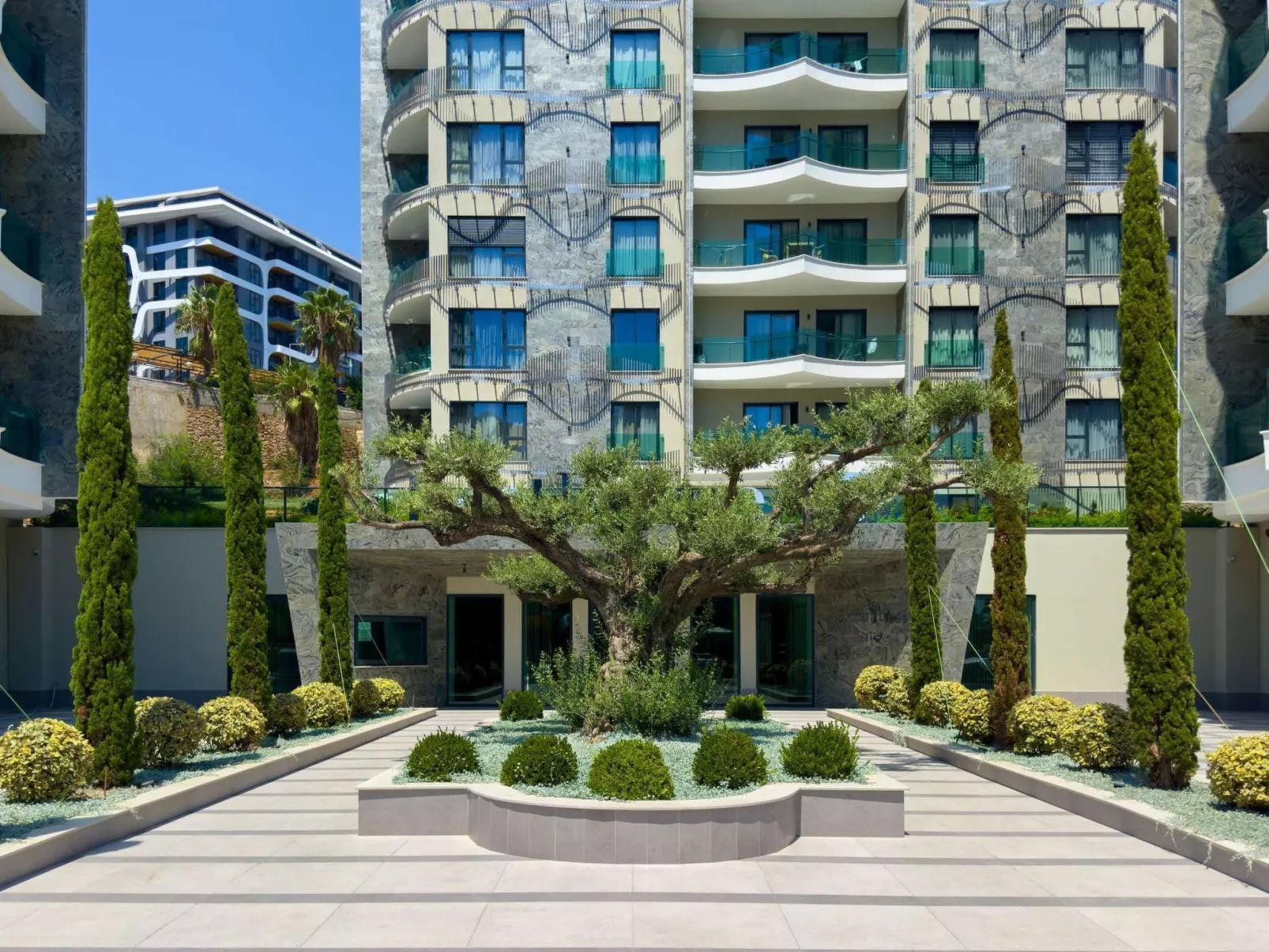 Qoople Eхсellence A-49 neue Wohnung am Meer - Dehors