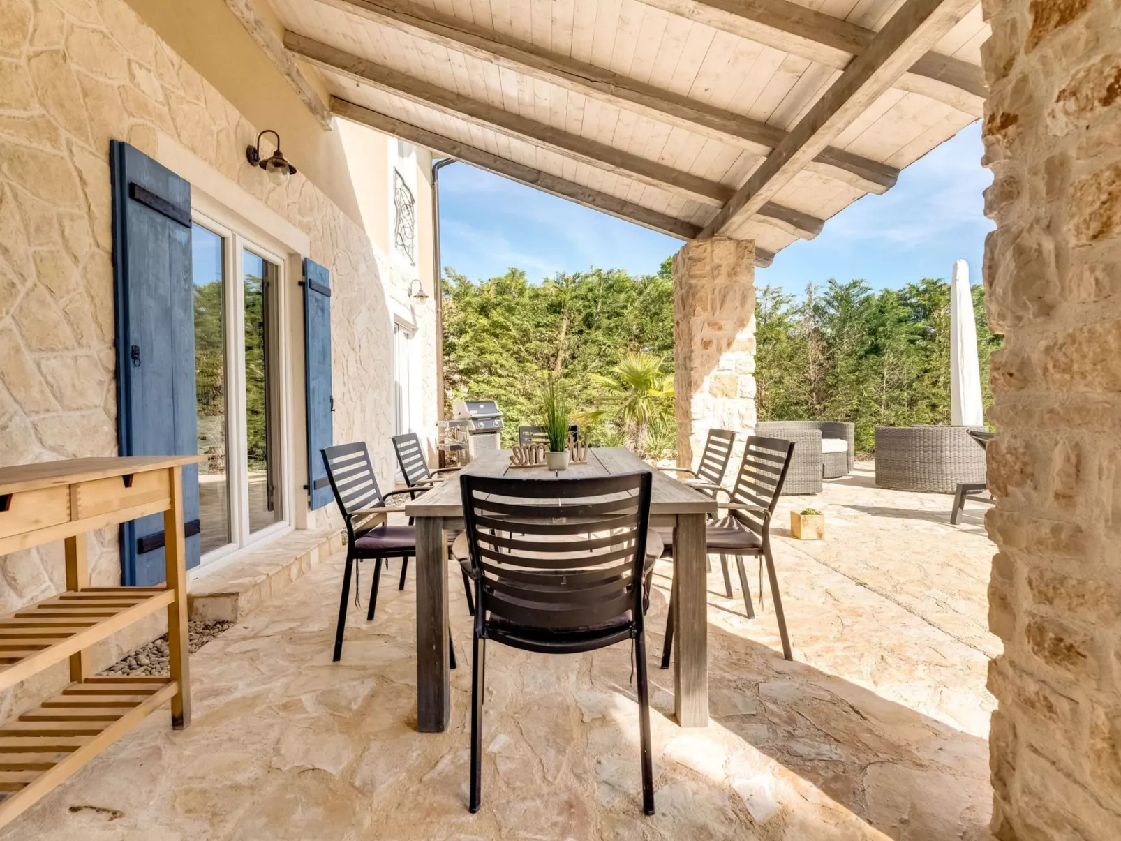 Eine luxuriöse Villa "Maslina" mit Pool und Grill - Dehors