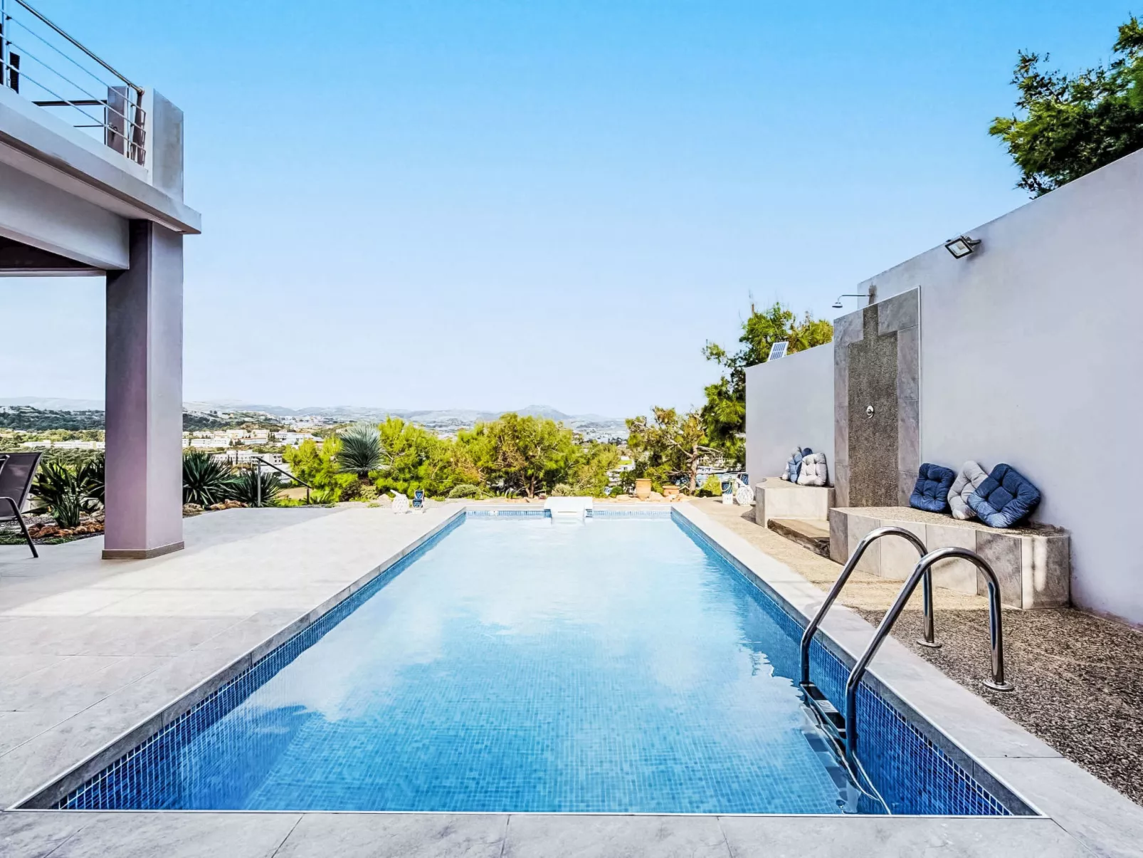 Villa Articiano mit Whirlpool und herrlicher Aussicht - Draußen