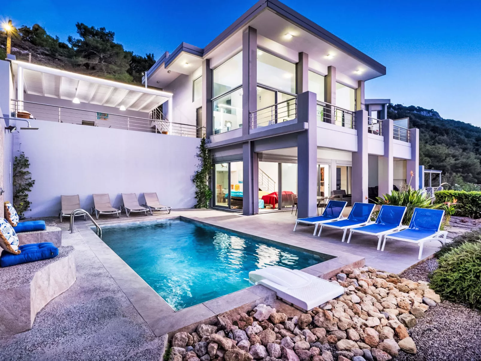 Villa Articiano mit Whirlpool und herrlicher Aussicht - Draußen