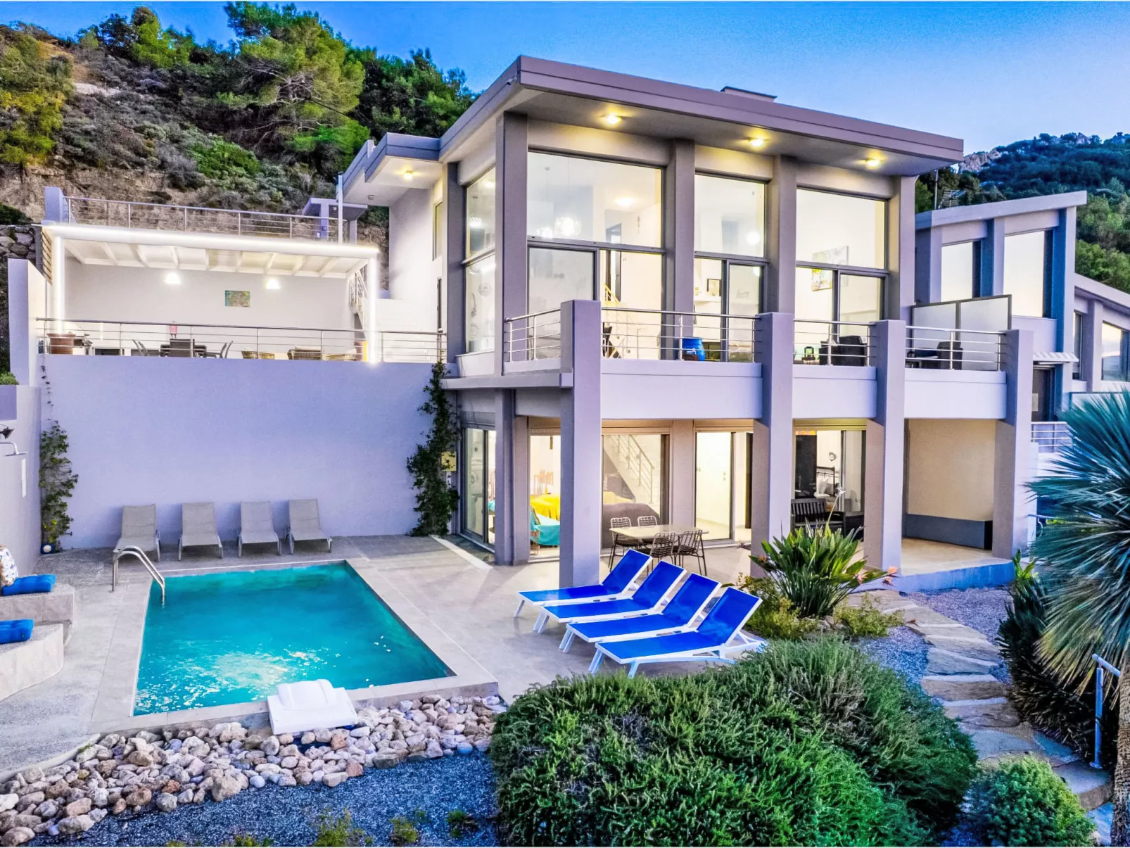 Villa Articiano mit Whirlpool und herrlicher Aussicht - Draußen