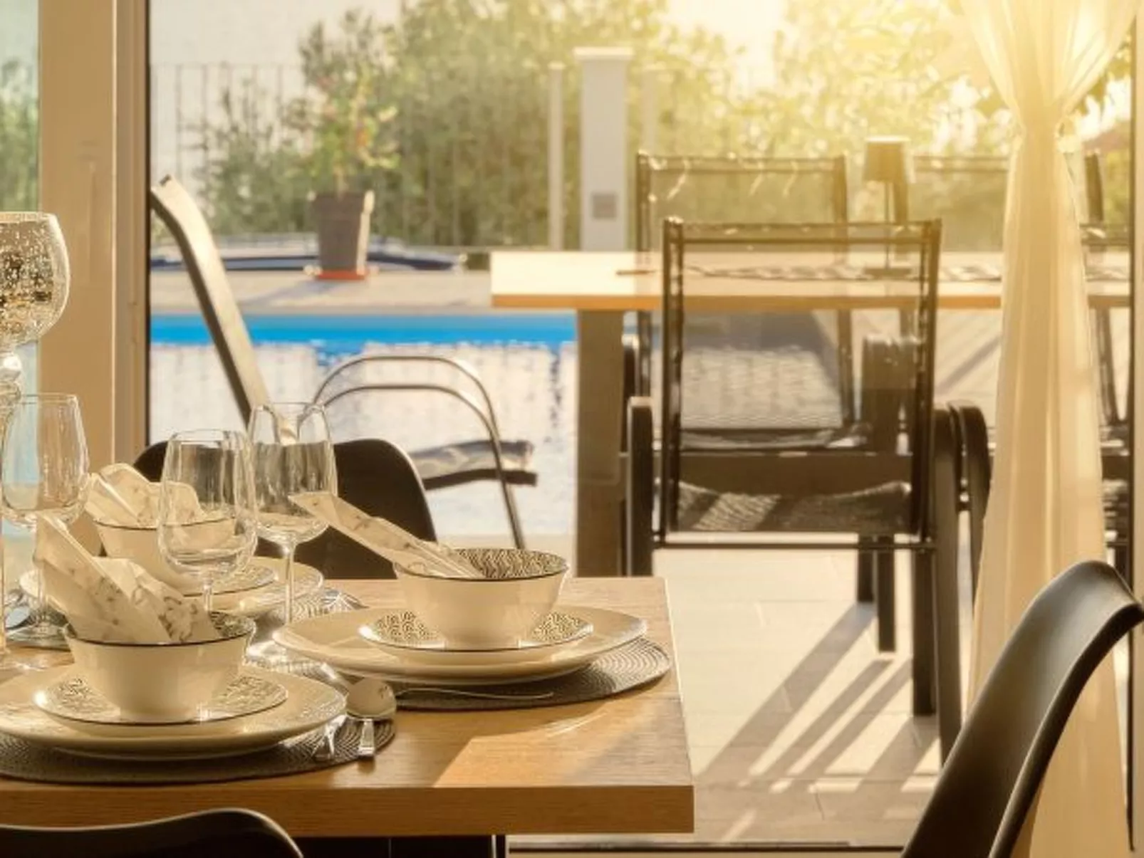 Beautiful Villa Katharina with pool - Draußen