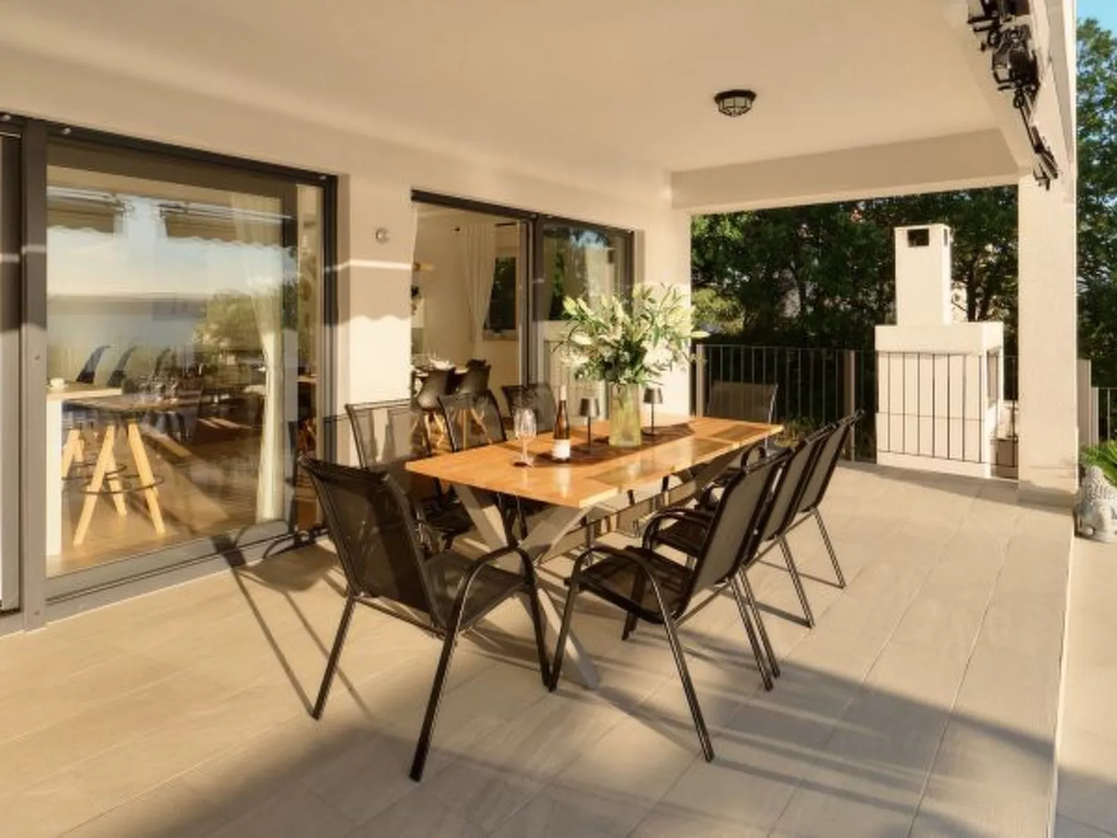 Beautiful Villa Katharina with pool - Draußen