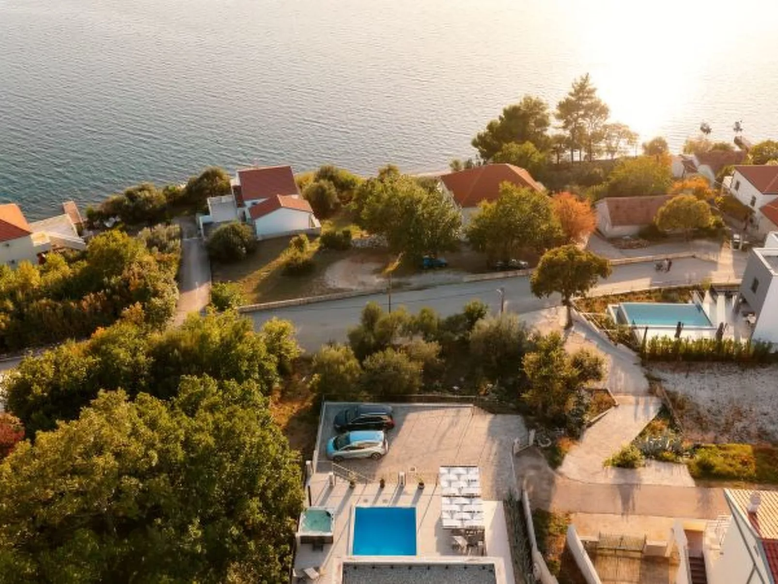 Beautiful Villa Katharina with pool - Draußen