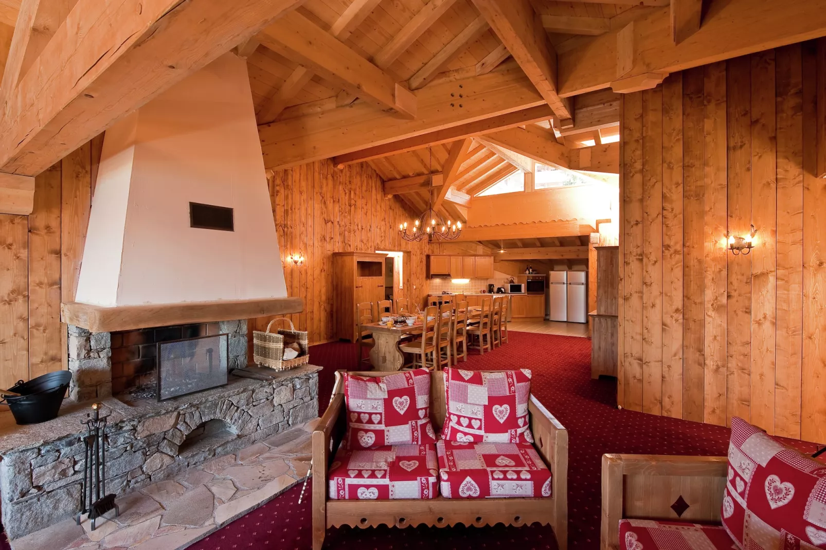 Chalet Le Refuge 1 - Wohnzimmer