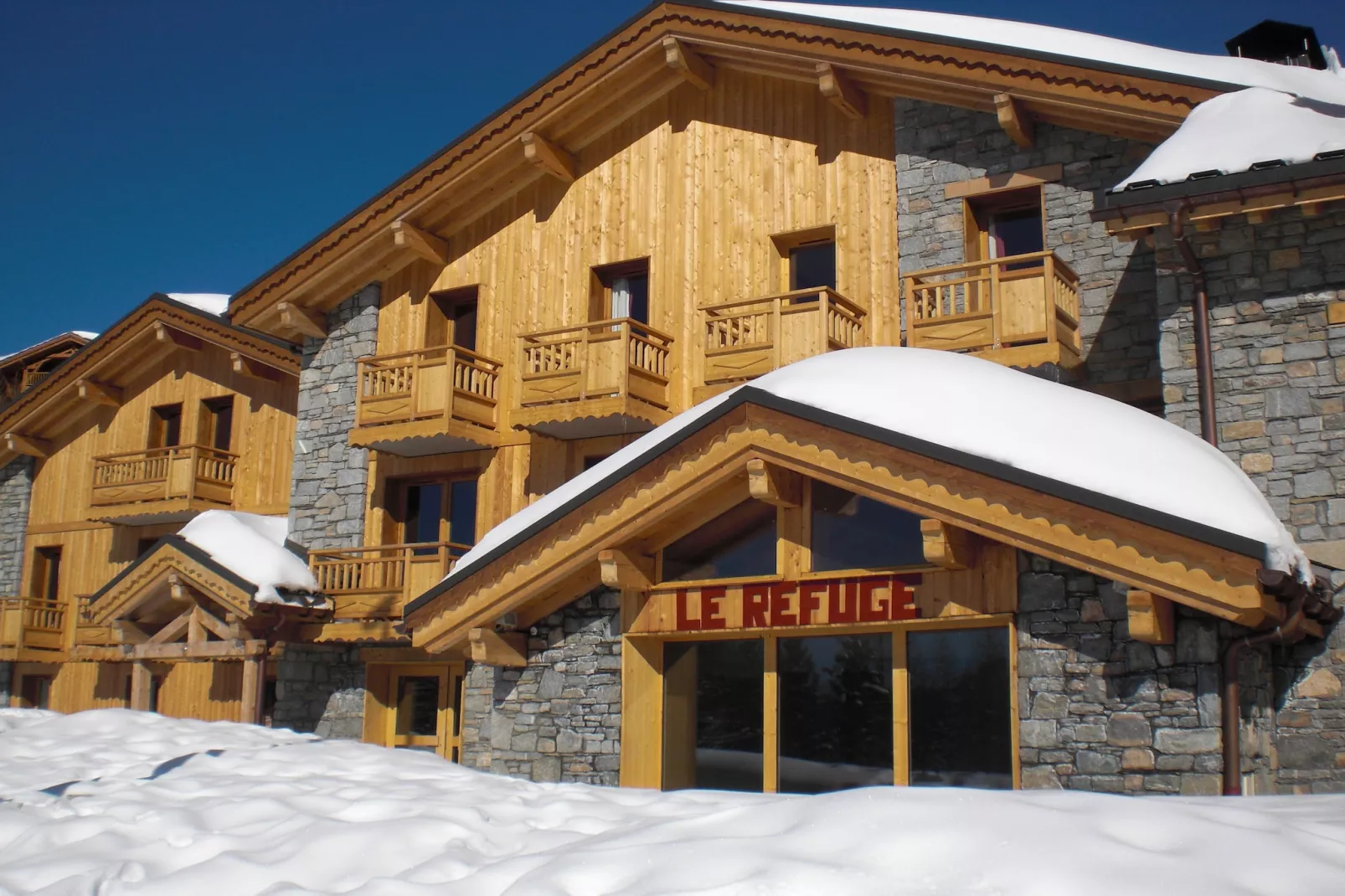 Chalet Le Refuge 4 - Außenbereich Winter