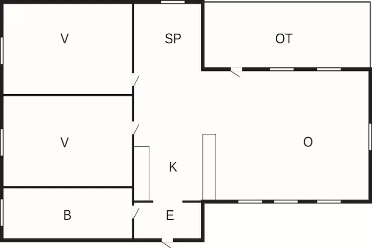 5 Personen Ferienhaus in Rødby - Grundriss