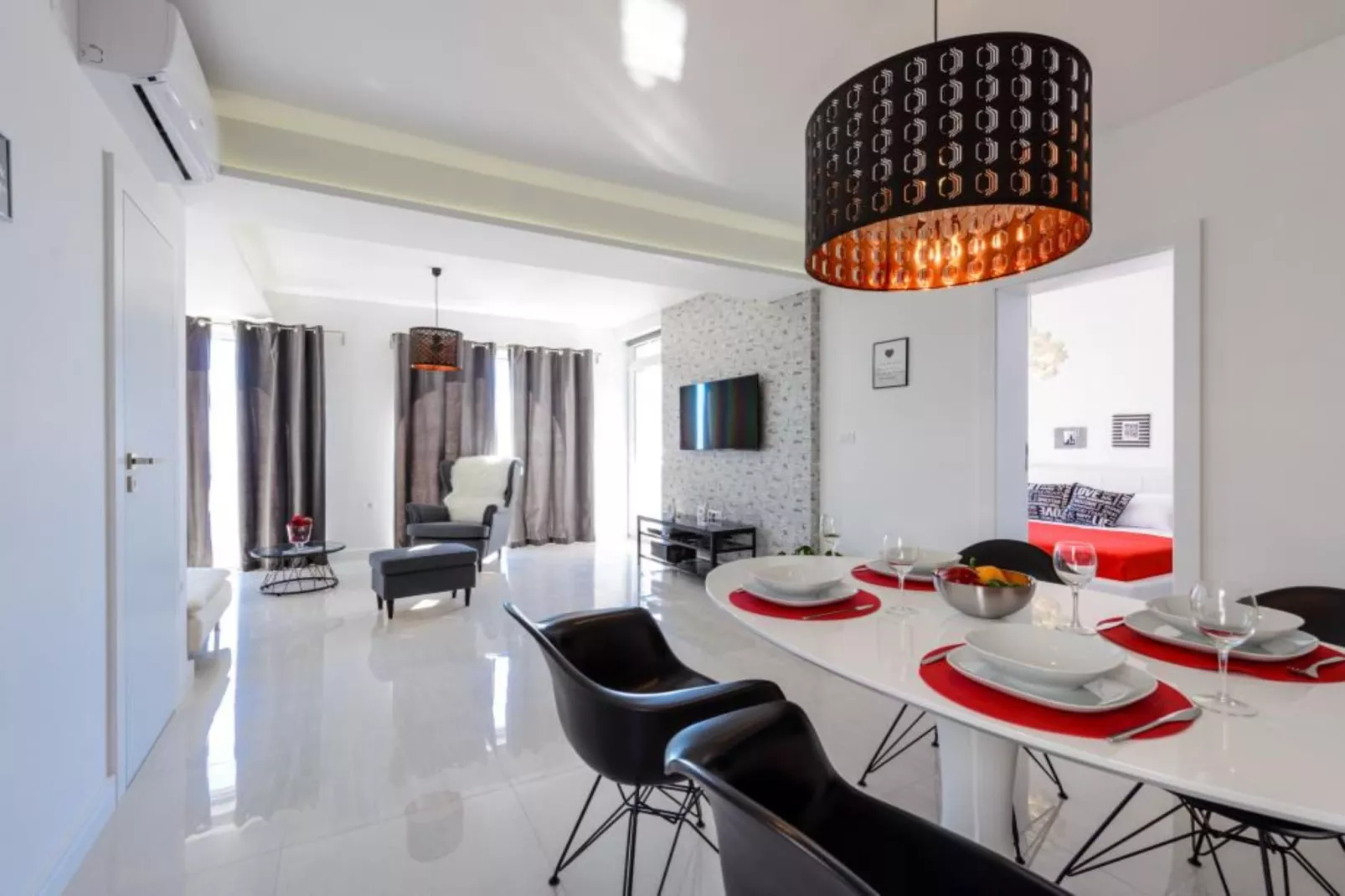 Apartments Villa Capitano - Two Bedroom Apartment with Balcony and Sea View (CRNI) - Esszimmer