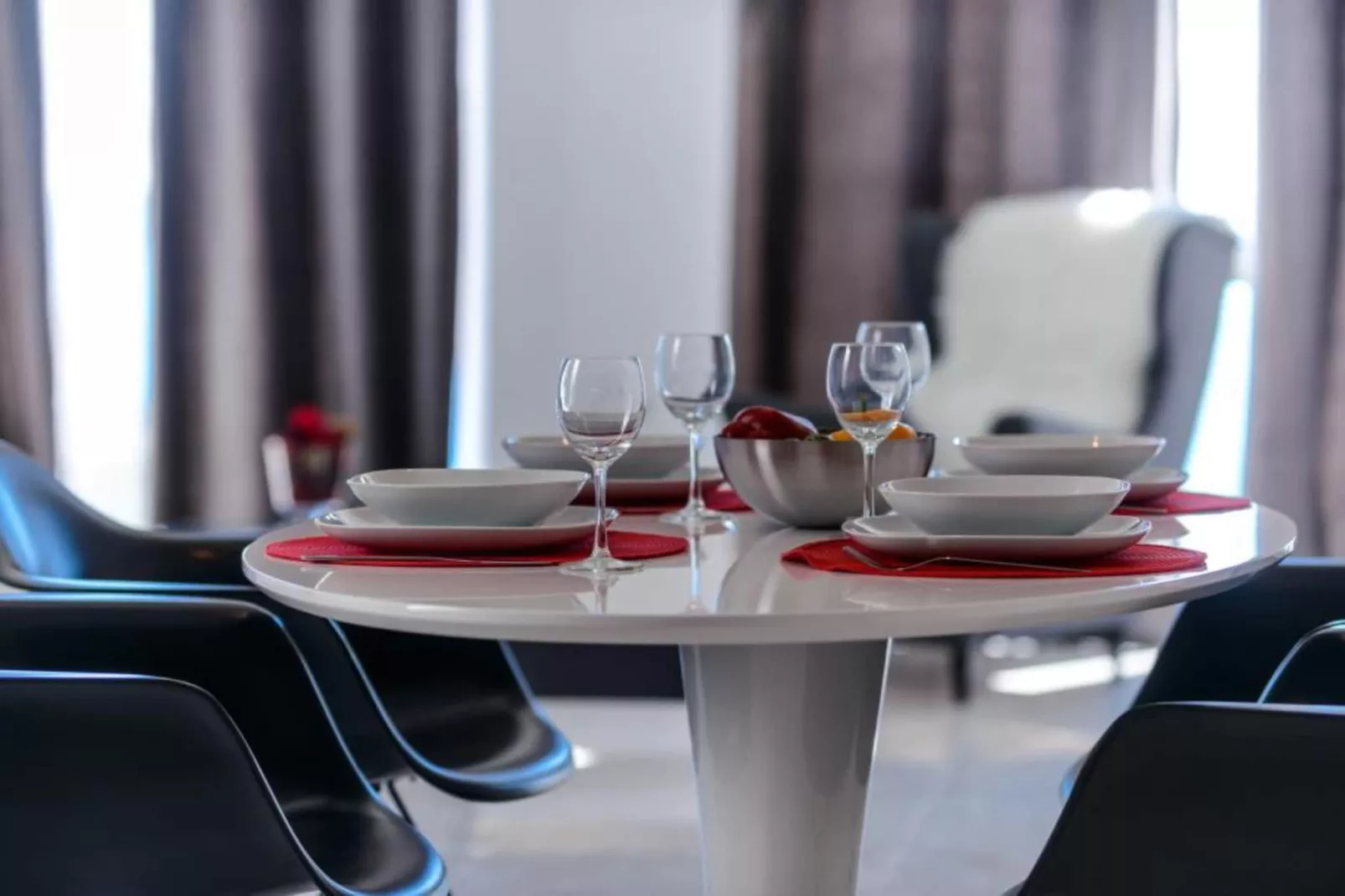 Apartments Villa Capitano - Two Bedroom Apartment with Balcony and Sea View (CRNI) - Esszimmer