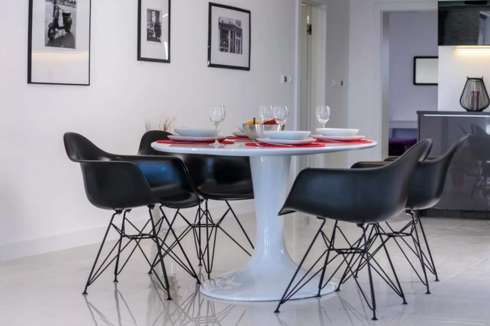 Apartments Villa Capitano - Two Bedroom Apartment with Balcony and Sea View (CRNI) - Esszimmer