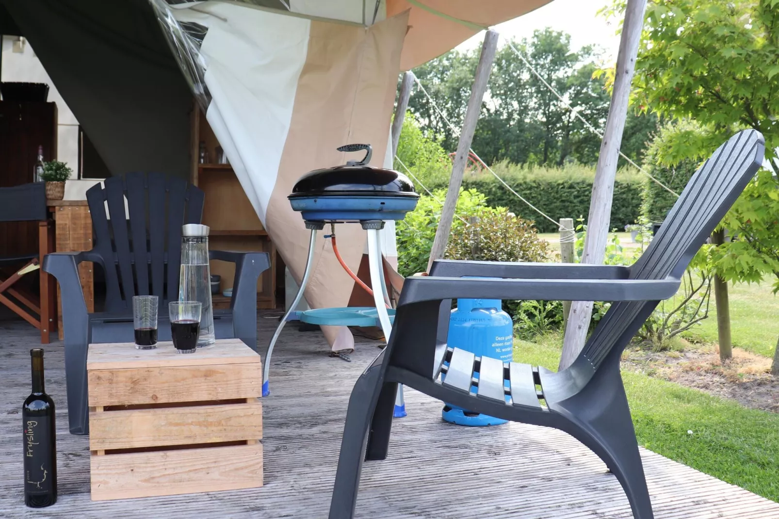 Safaritent ''Noflik"-Terrassenbalkon