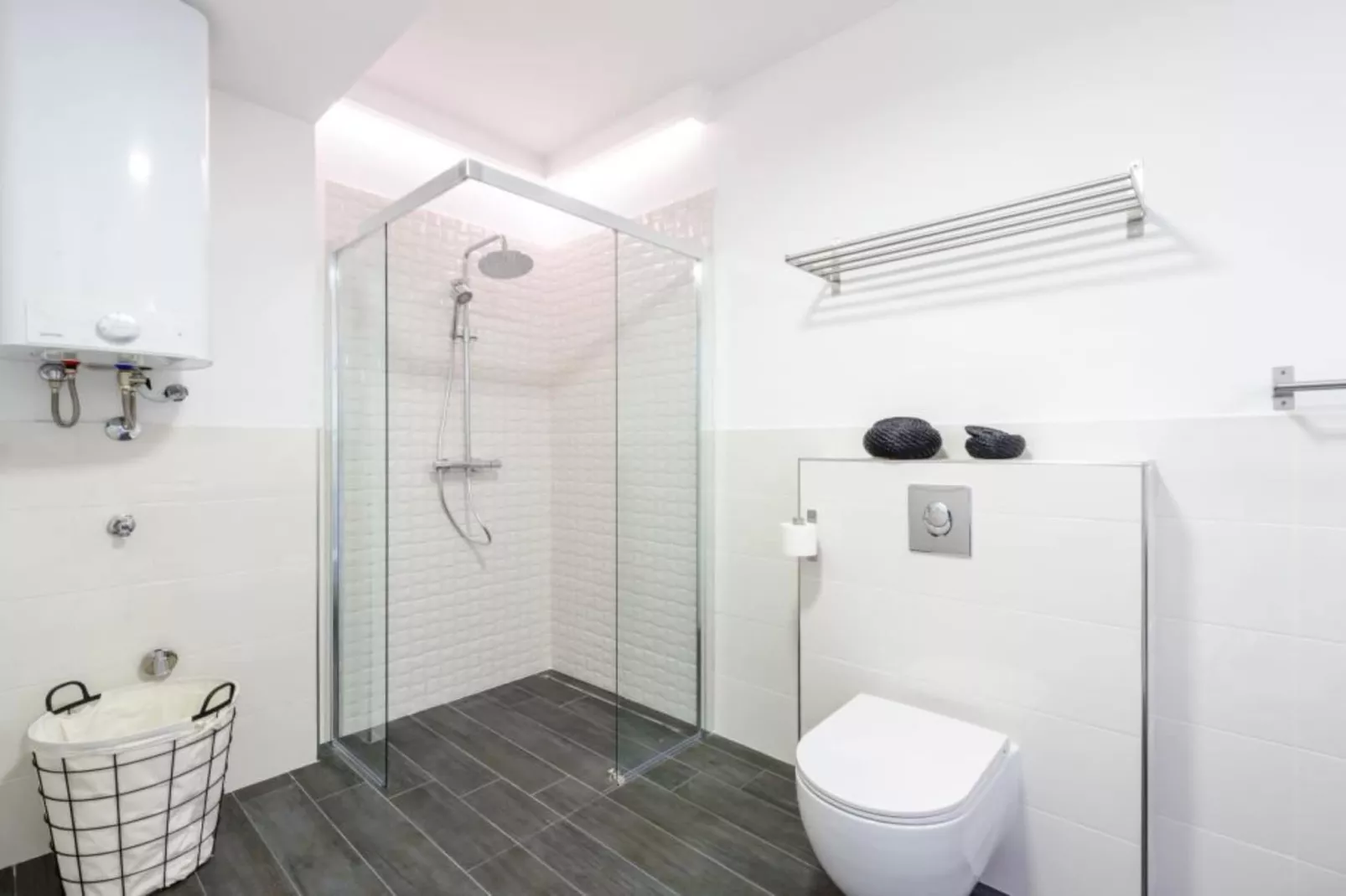 Apartments Villa Capitano - Two Bedroom Apartment with Balcony and Sea View (CRNI) - Badezimmer