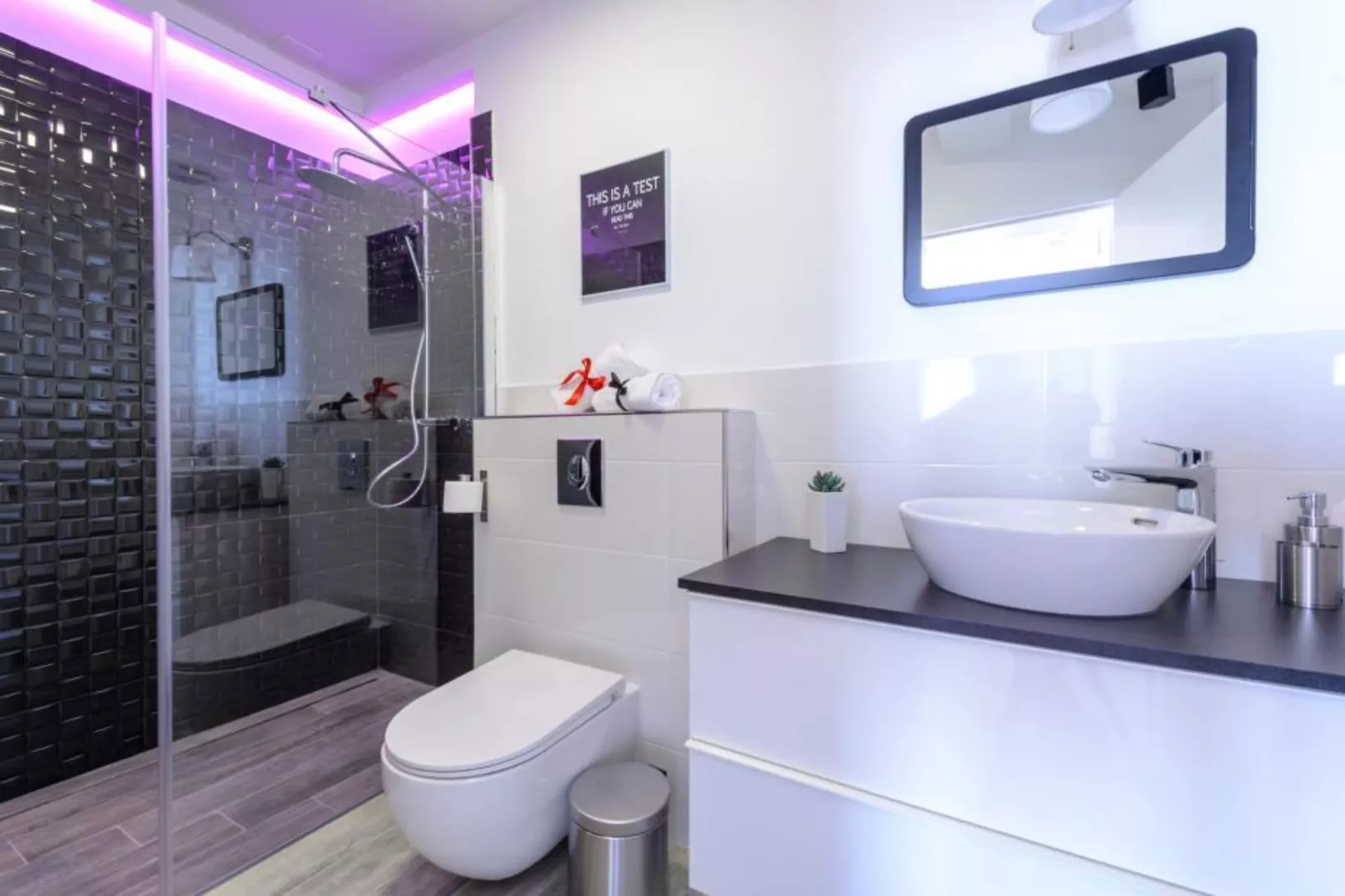 Apartments Villa Capitano - Two Bedroom Apartment with Balcony and Sea View (CRNI) - Badezimmer