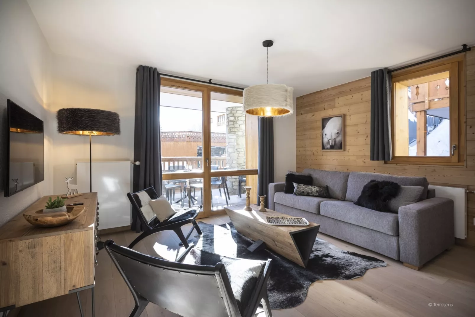 LES DEUX ALPES Neige et Soleil -A40S - Wohnzimmer