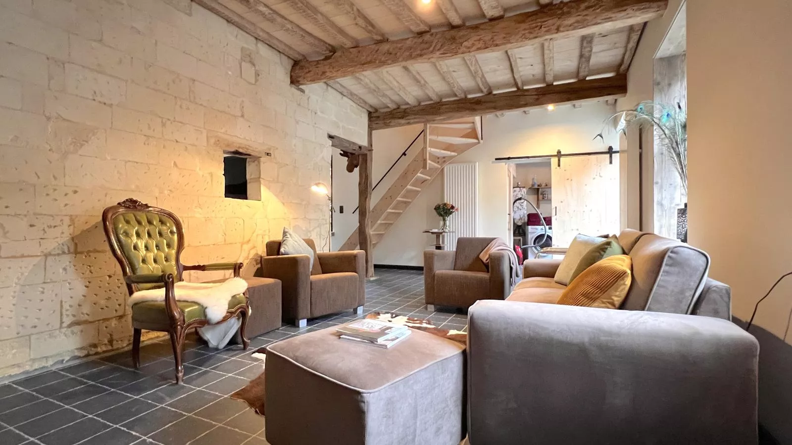 Maison Cuberdon-Wohnzimmer