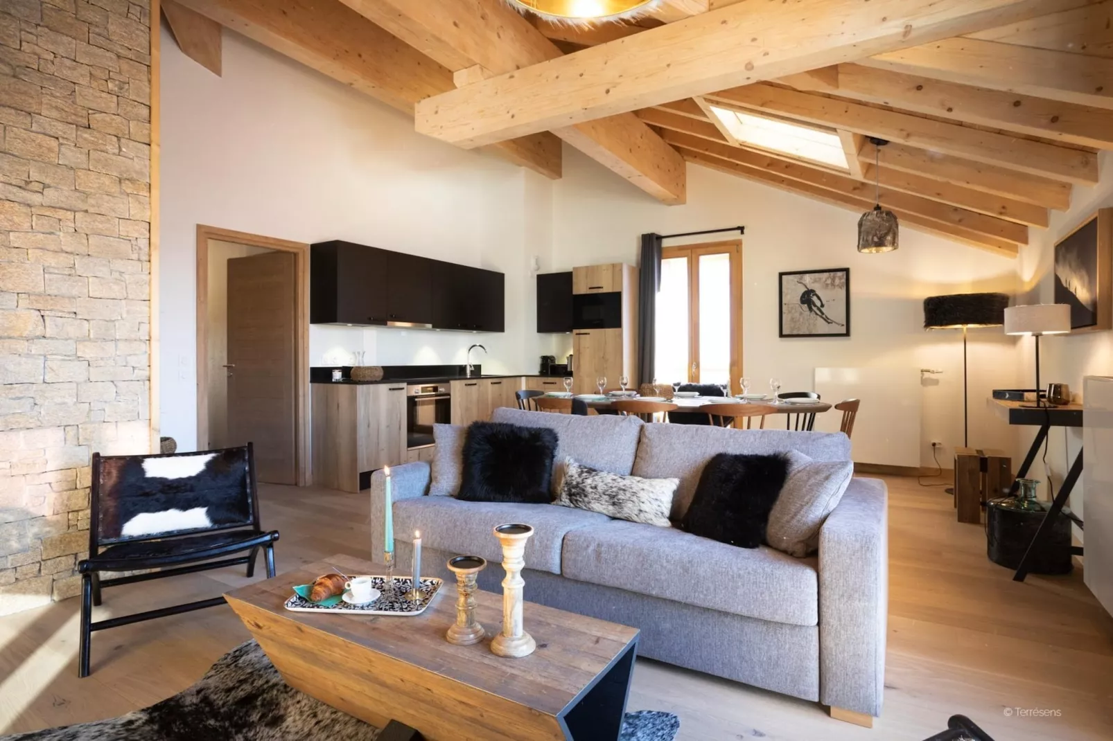 LES DEUX ALPES Neige et Soleil -A40S - Wohnzimmer