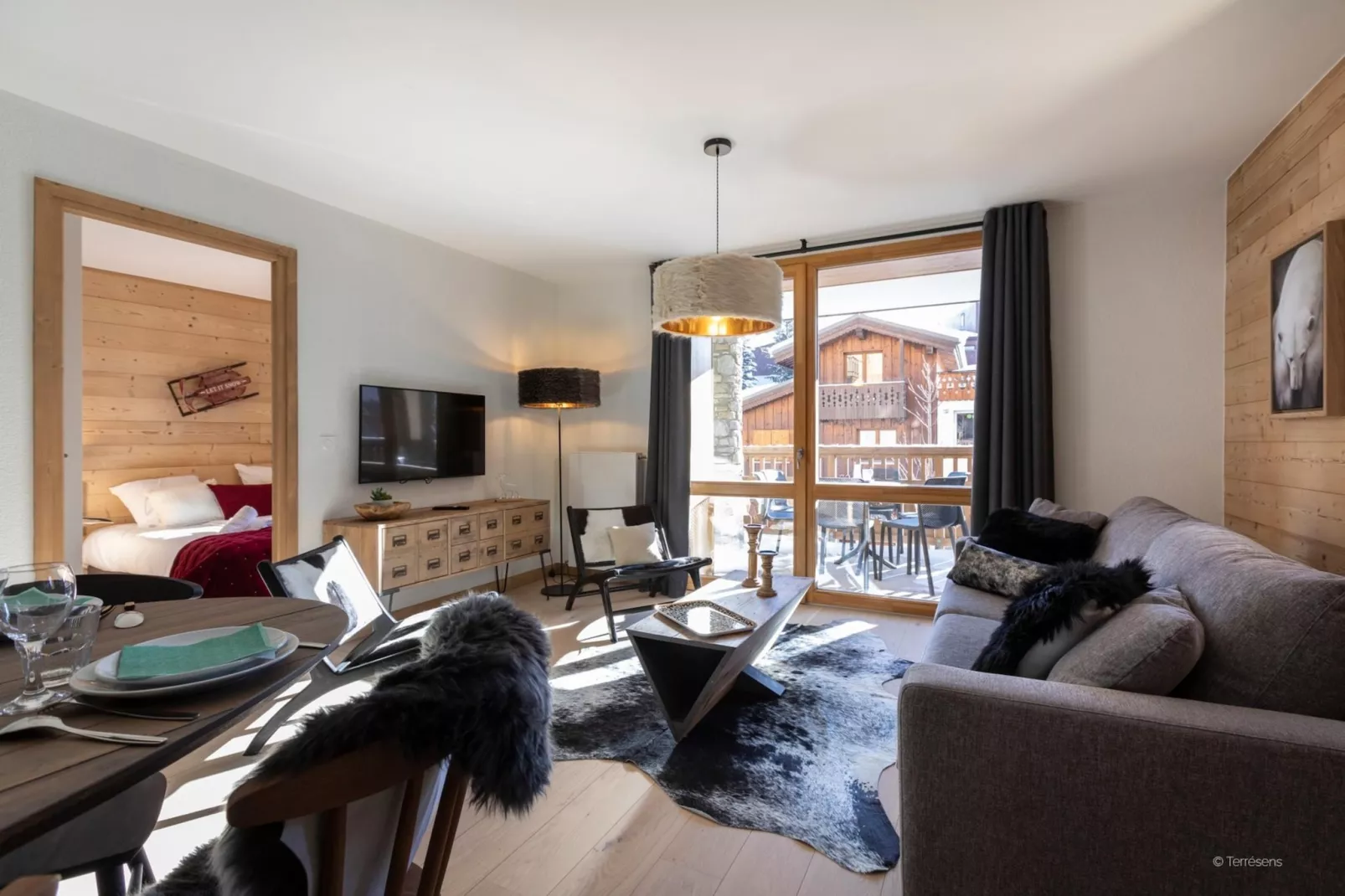 LES DEUX ALPES Neige et Soleil -A48P - Wohnzimmer