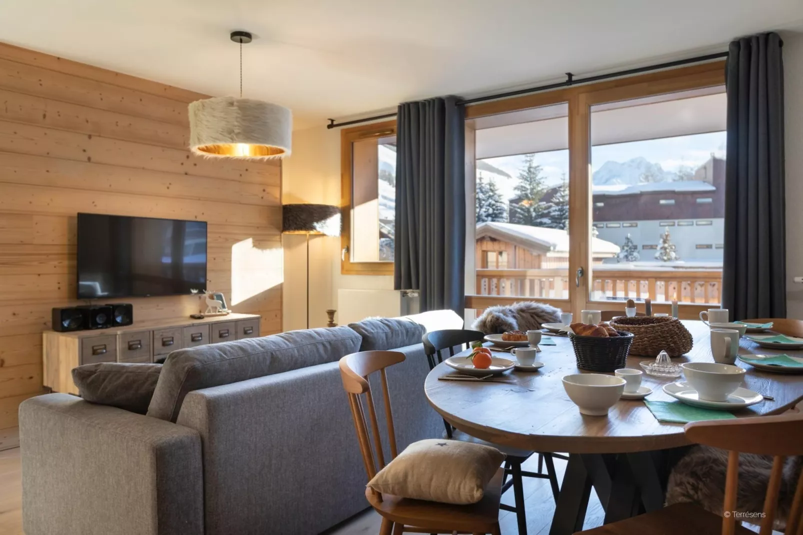 LES DEUX ALPES Neige et Soleil -A48P - Wohnzimmer