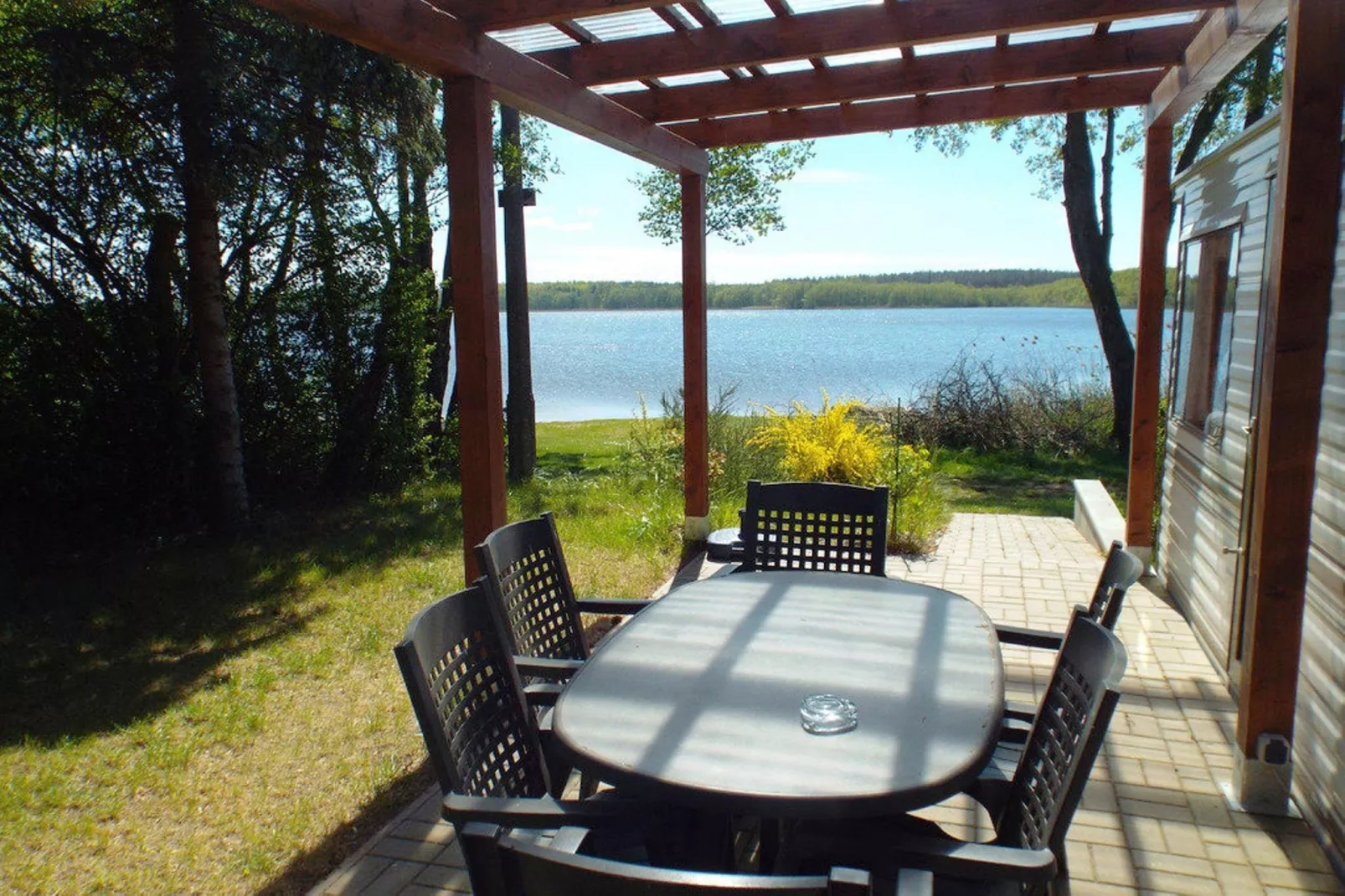 Mobilheim mit 3 Schlafzimmern bis 6 Personen - Terrasse / balcon