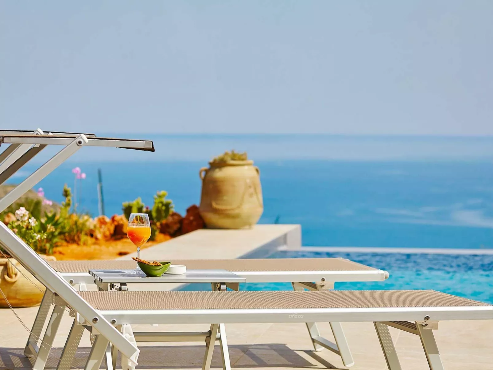Charming Villa Antonella with pool and sea view - Dehors