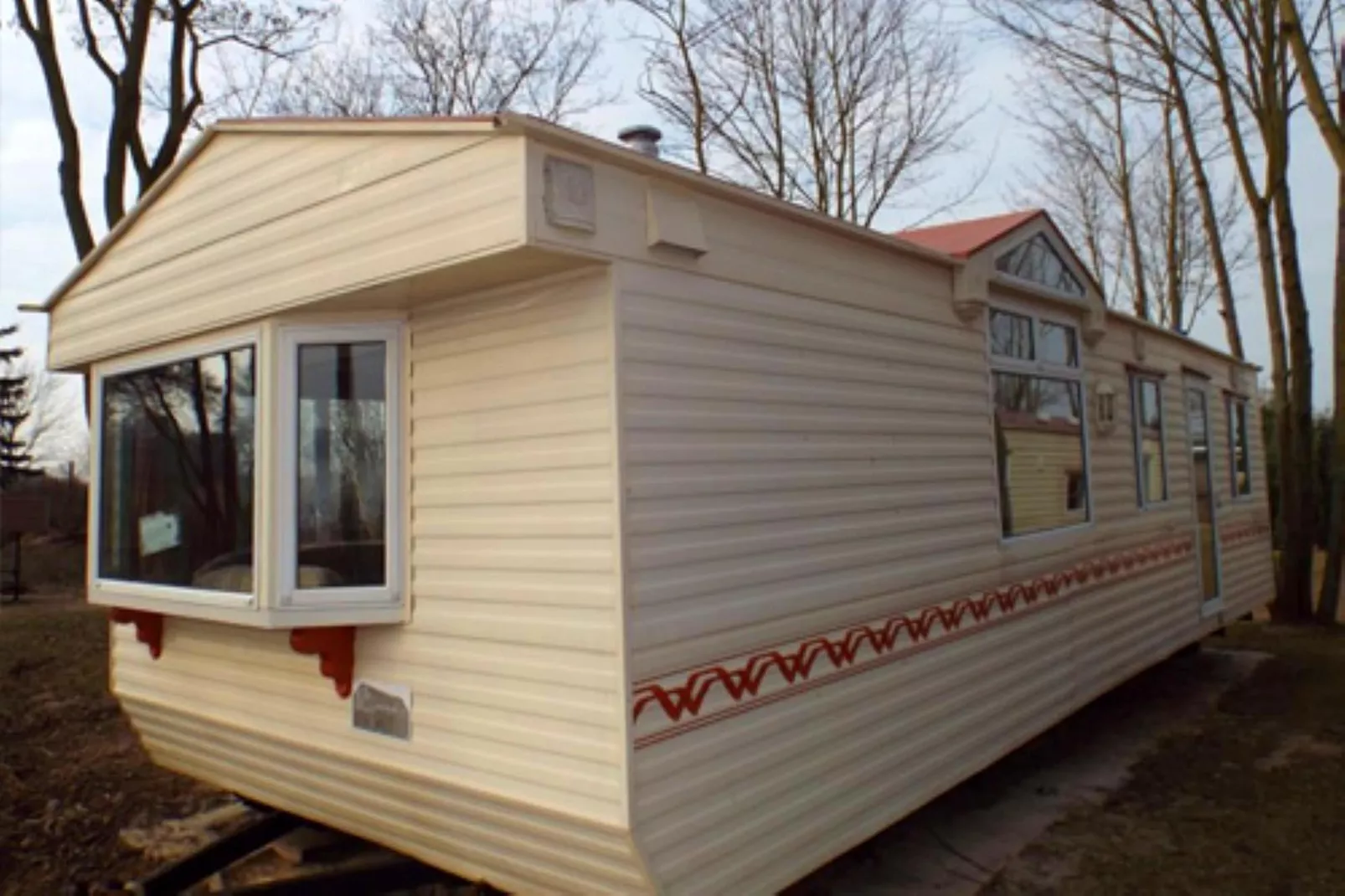 Mobilheim mit 2 Schlafzimmern bis 4 Personen - Extérieur hiver