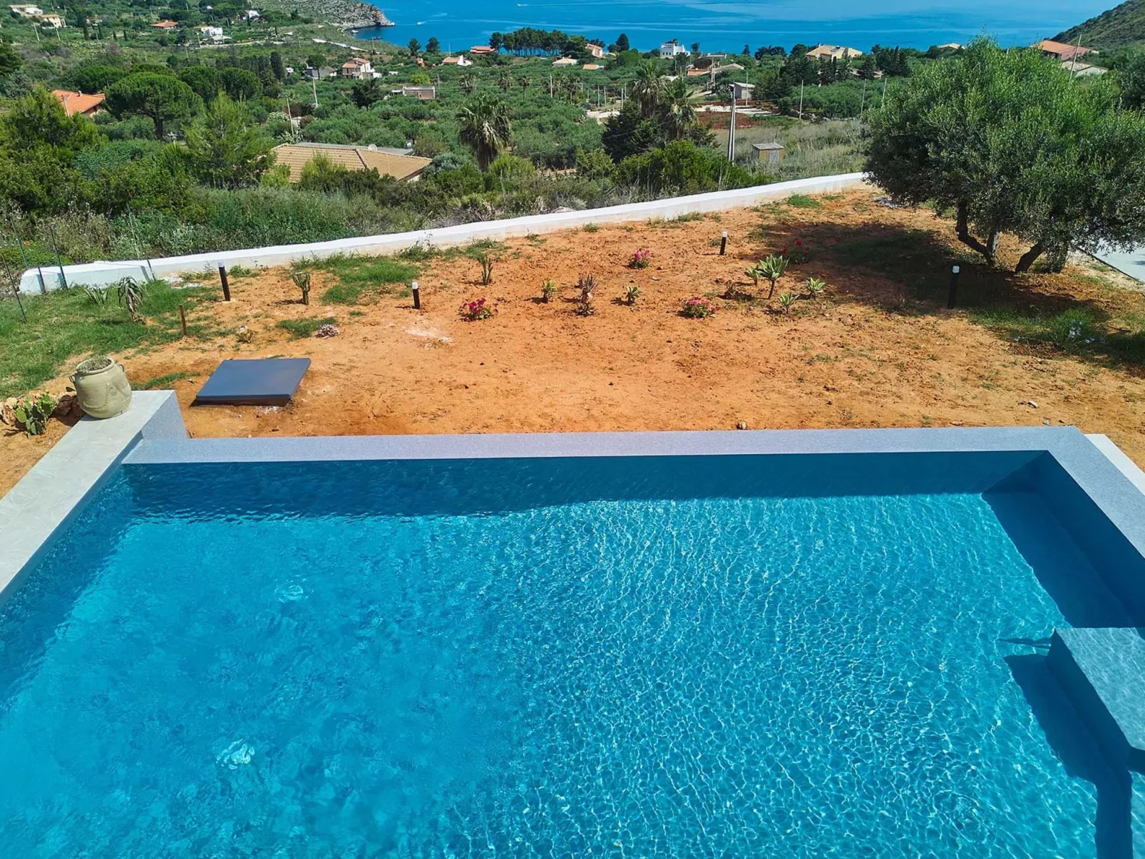 Charming Villa Antonella with pool and sea view - Dehors