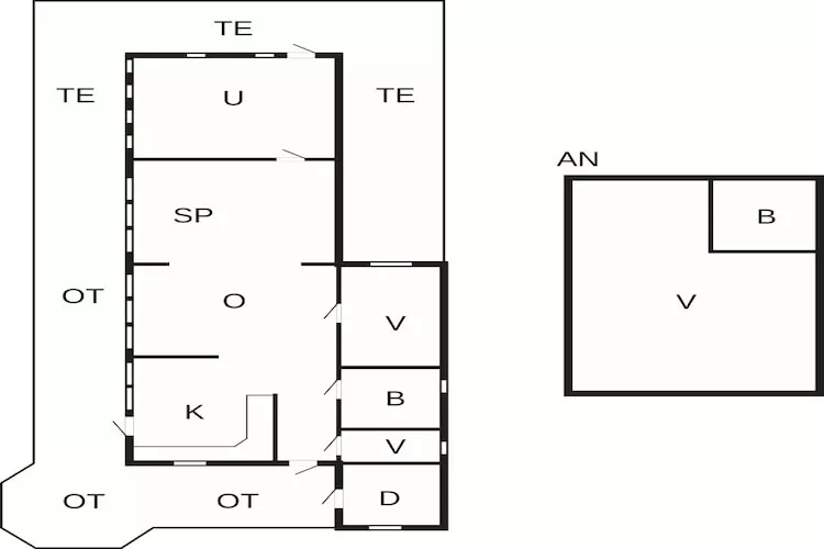 Maison de vacances pour 4 a SÖDERKÖPING - Plan