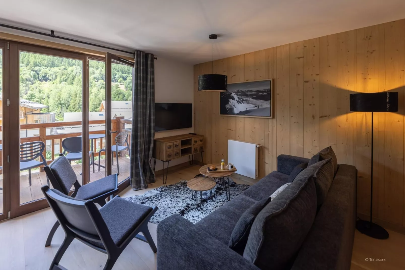 SERRE CHEVALIER Le Cristal Lodge-A40P - Wohnzimmer