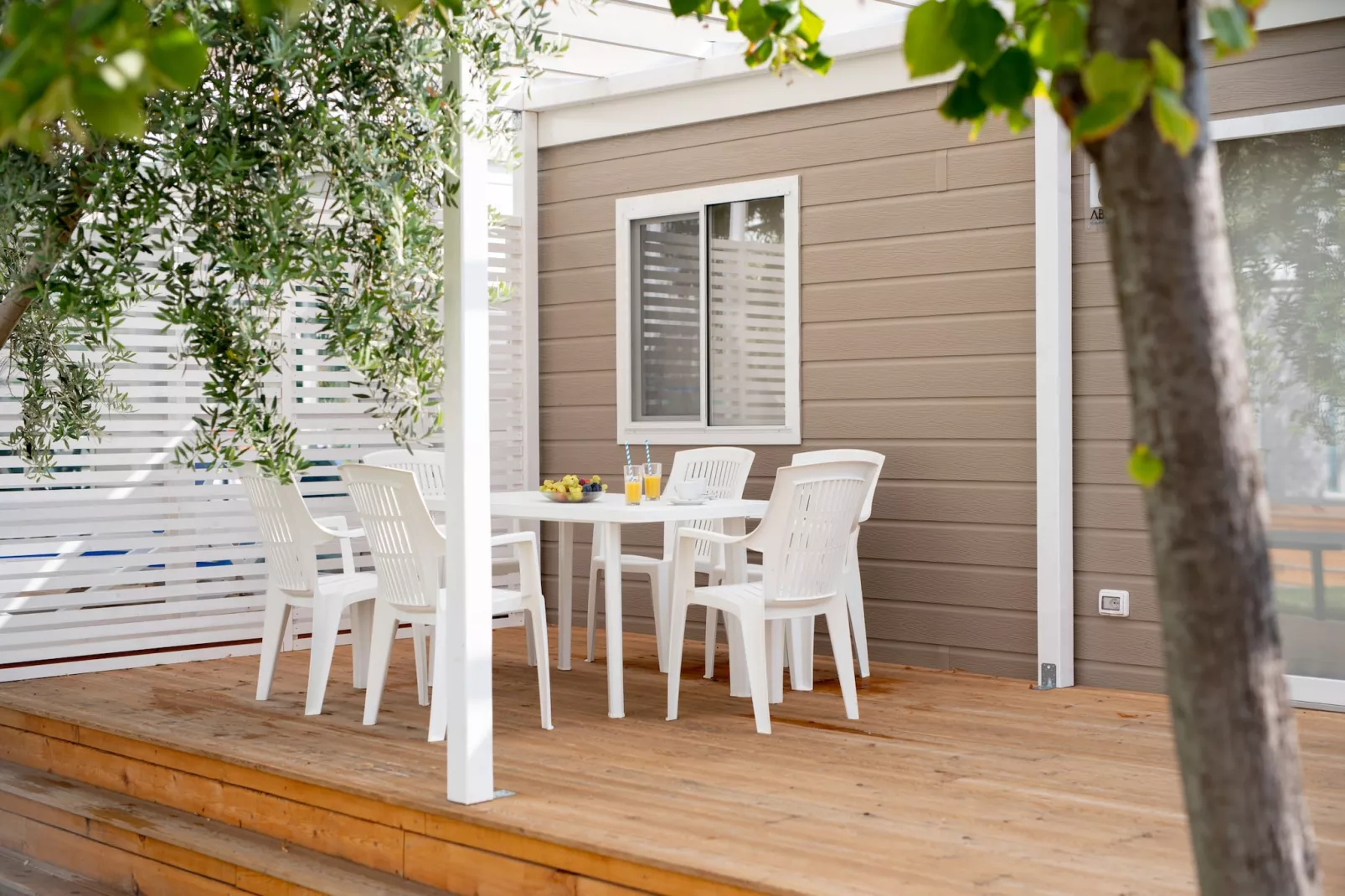 Camping Oliva / PREMIUM mobile home 4 persons PRE4 - Terrasse/Balkon