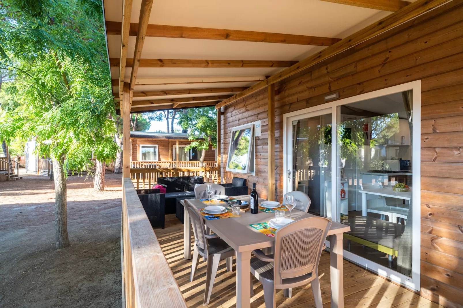 Club del Sole Orbetello Family Collection / LODGE DELUXE max cap 4 pax - Terrasse / balcon