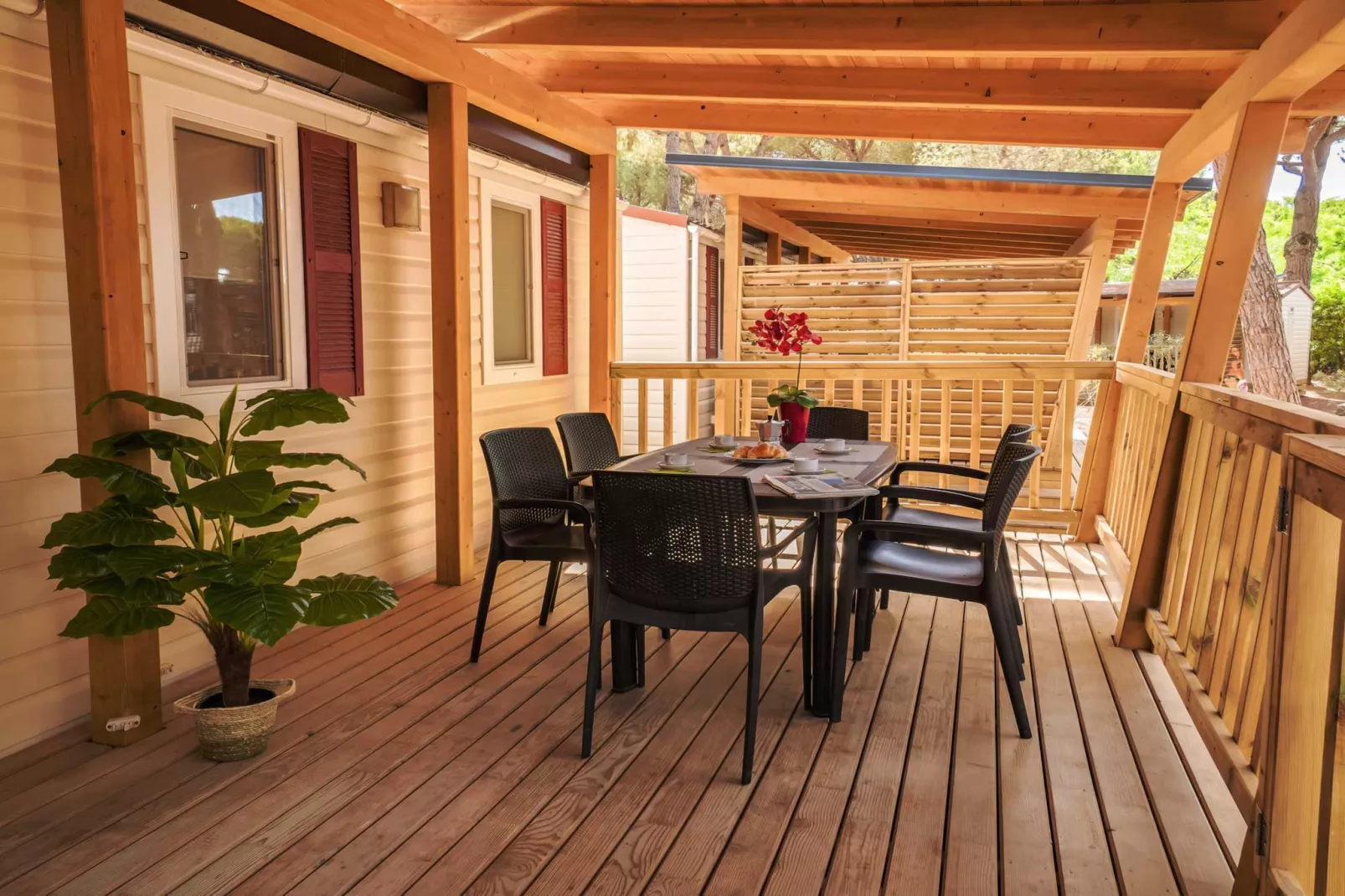 Club del Sole Orbetello Family Collection / LODGE COMFORT DOG max cap5 pax - Terrasse/Balkon