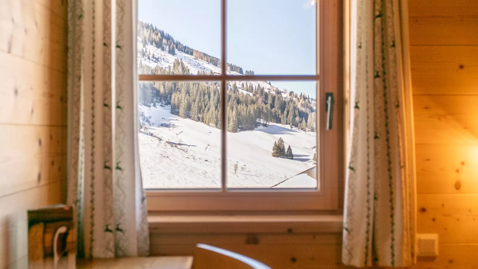 Schönangeralm Skihütte - Aussicht Winter