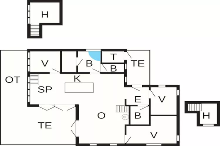10 Personen Ferienhaus in Ebeltoft - Grundriss