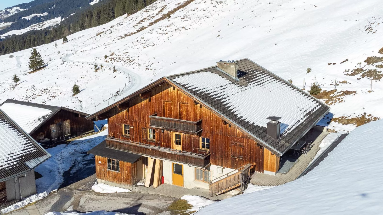Schönangeralm Skihütte - Außenbereich Winter