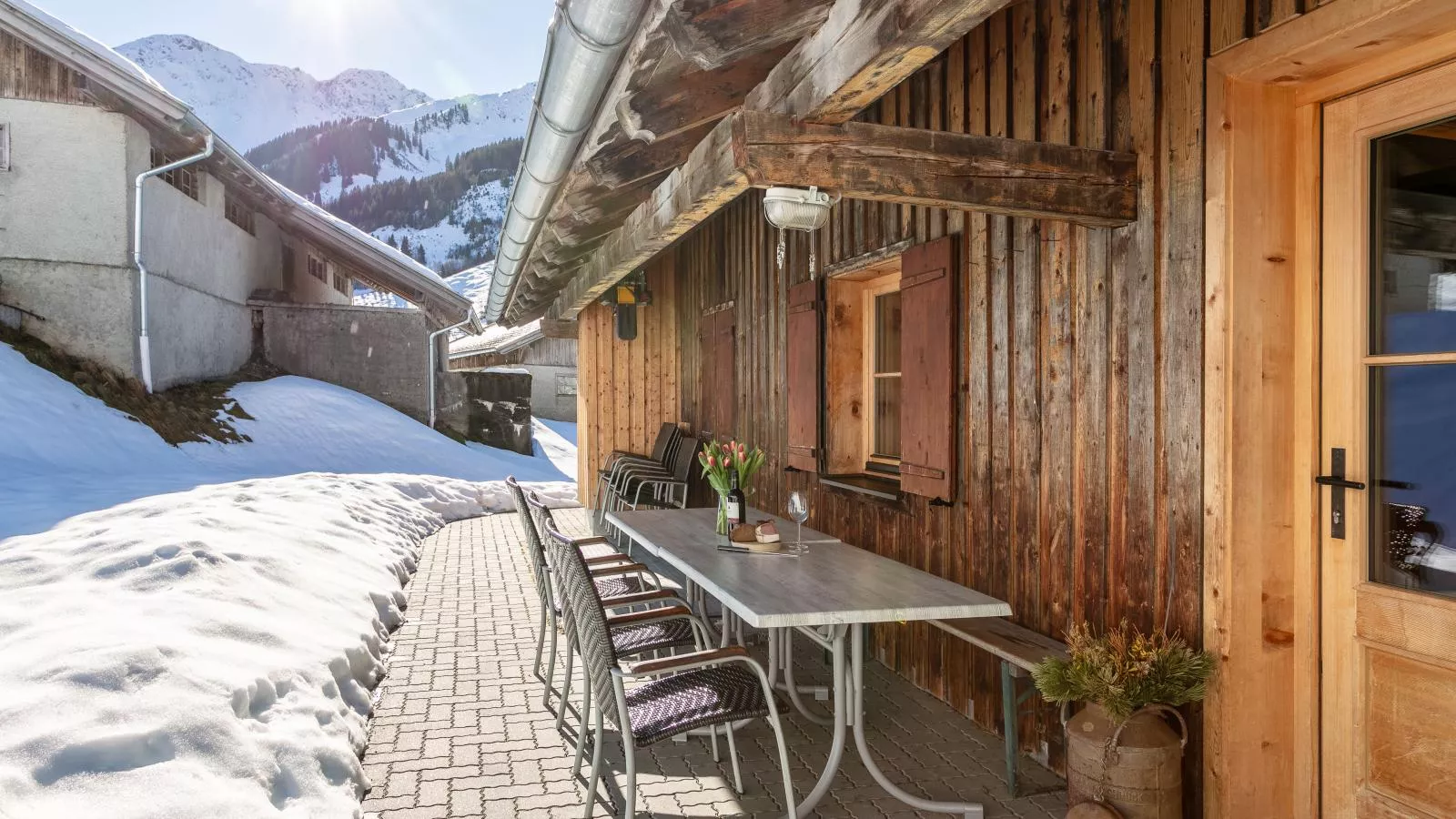 Schönangeralm Skihütte - Terrasse/Balkon
