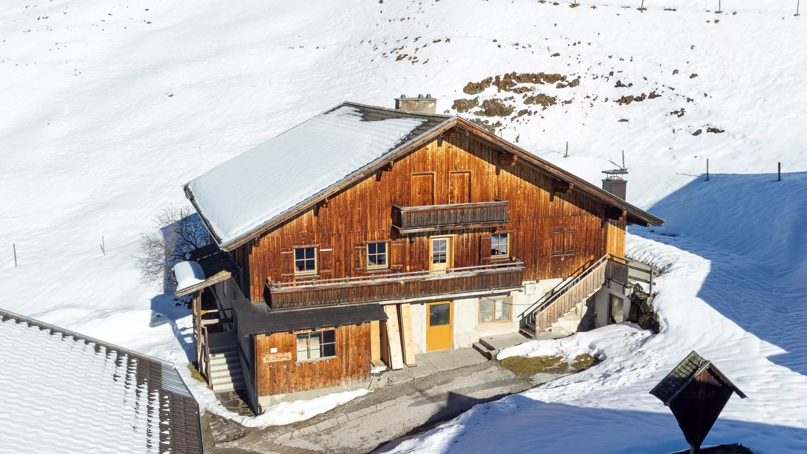 Schönangeralm Skihütte - Außenbereich Winter