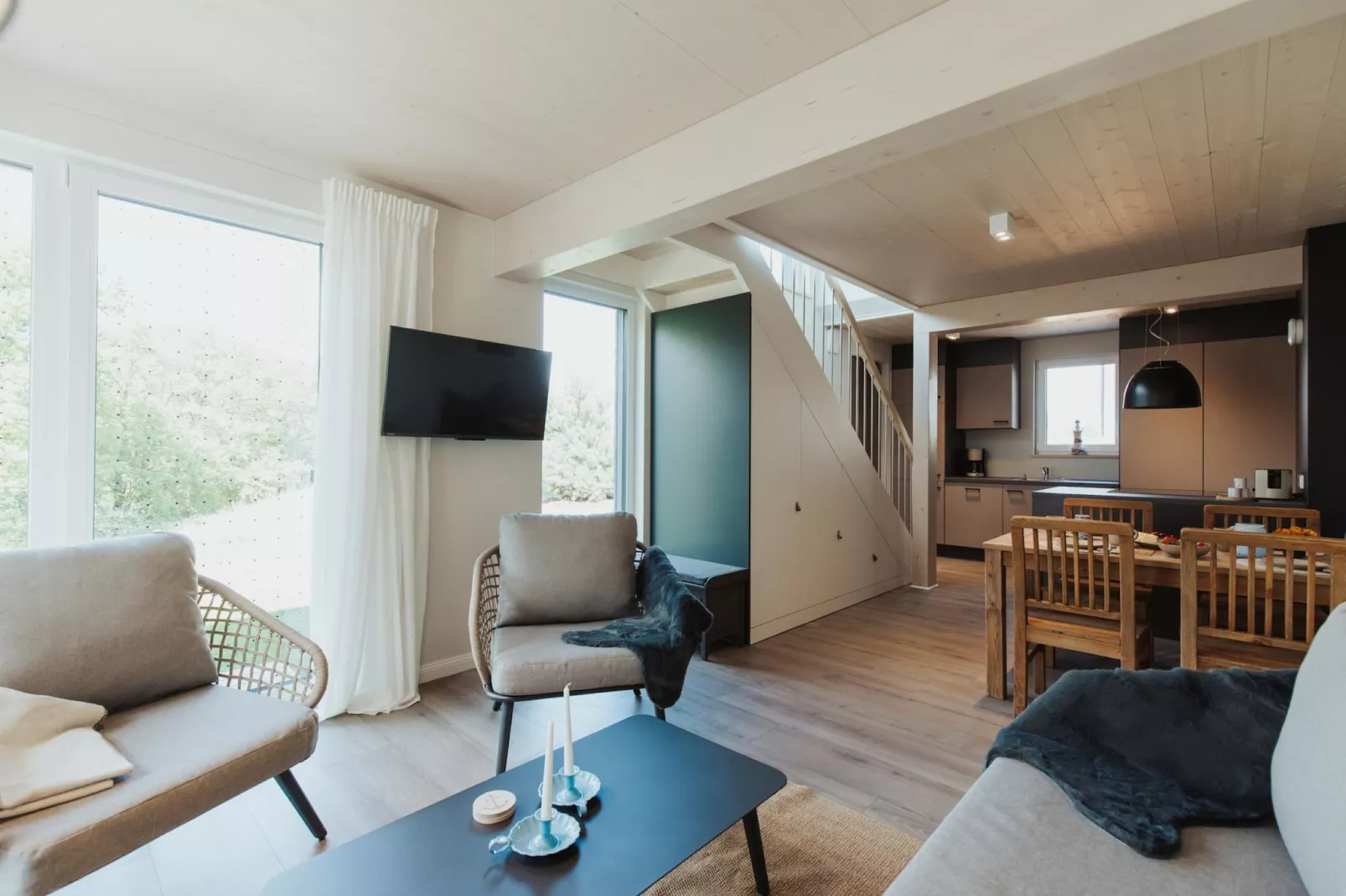 Rügen Resørt Sagard - XXL 2 Doppelhäuser - Wohnzimmer