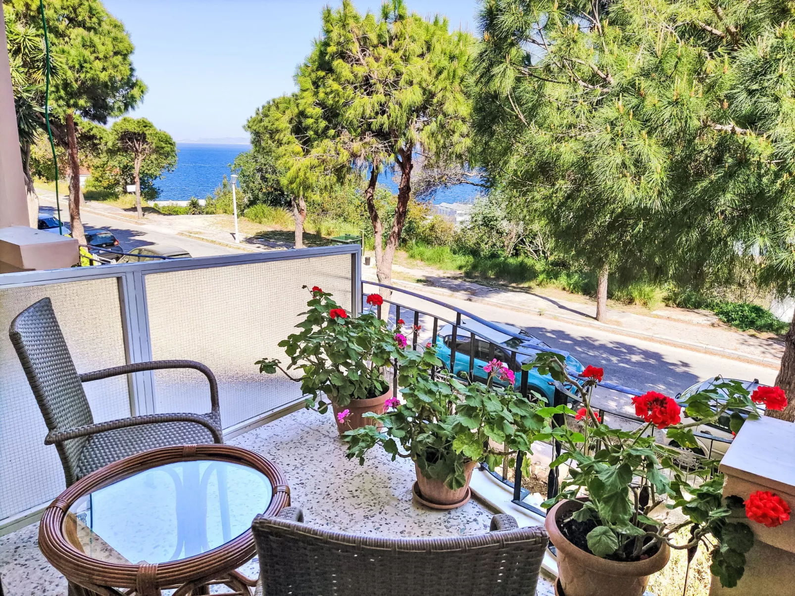 Wohnung mit Meerblick und großer Terrasse - Draußen