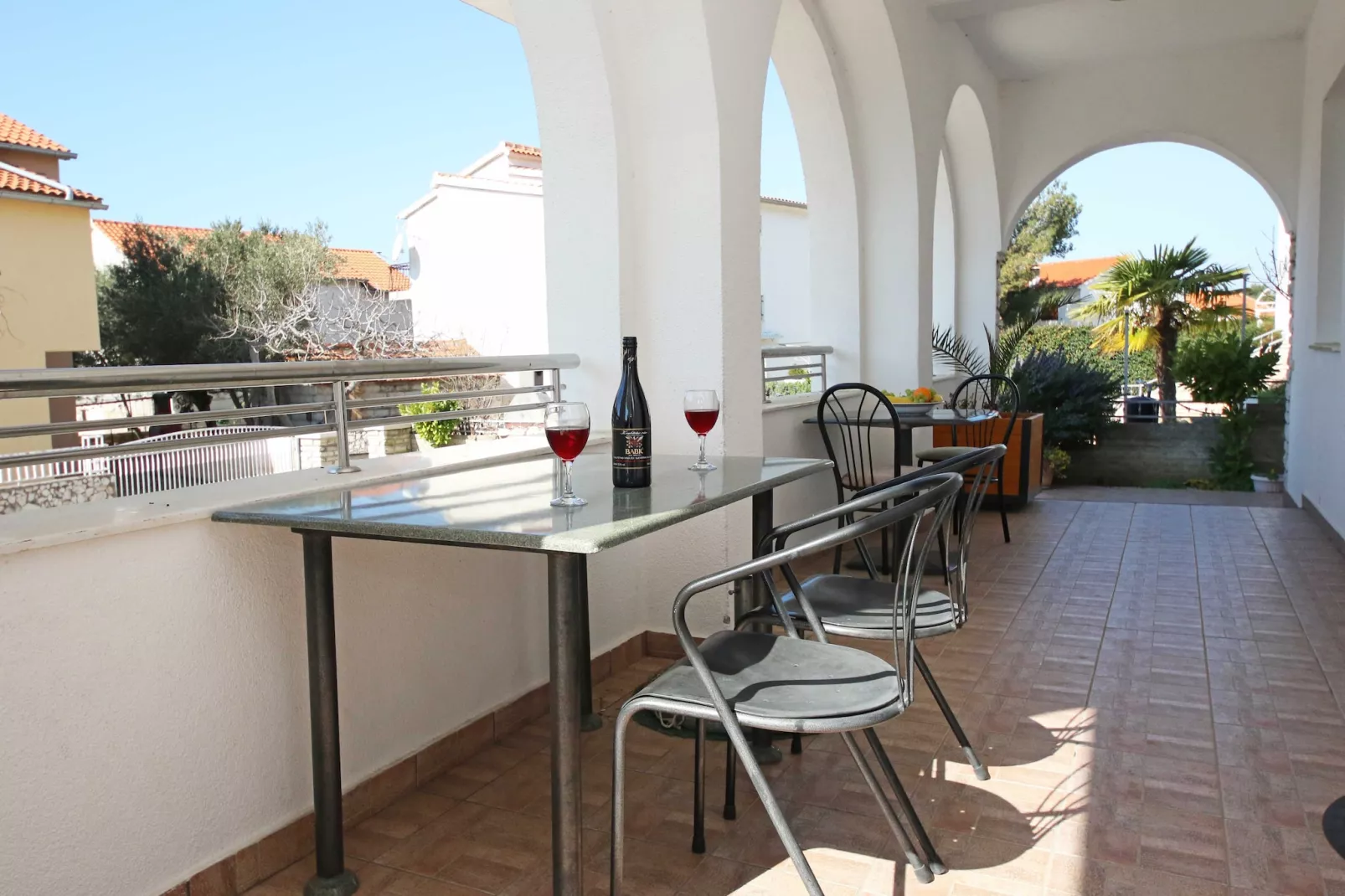 Apartments & Rooms Villa Petra - One Bedroom Apartment with Terrace 1 - Terrace balcony