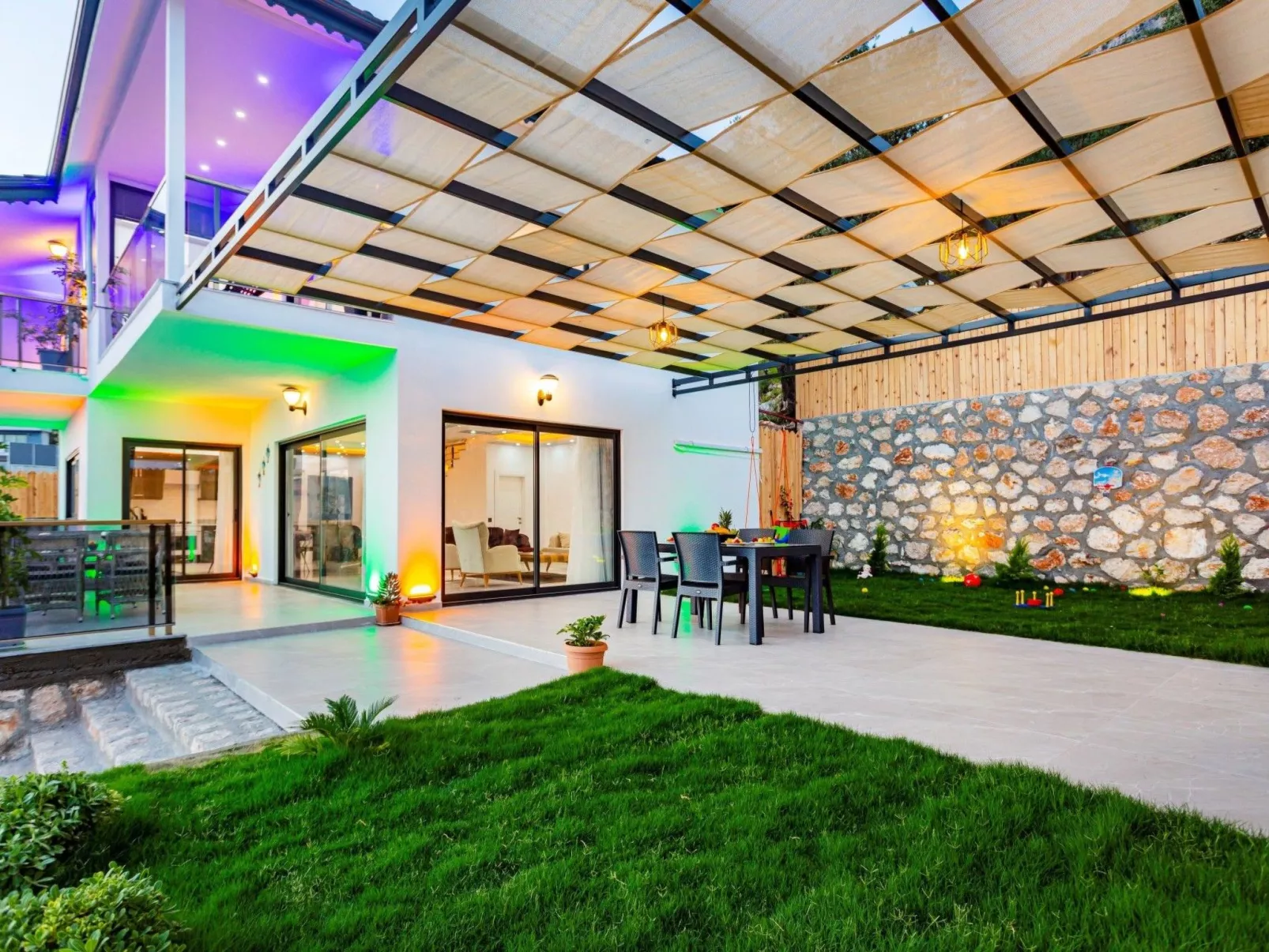 Villa Bajon mit Infinitypool und Meerblick - Draußen