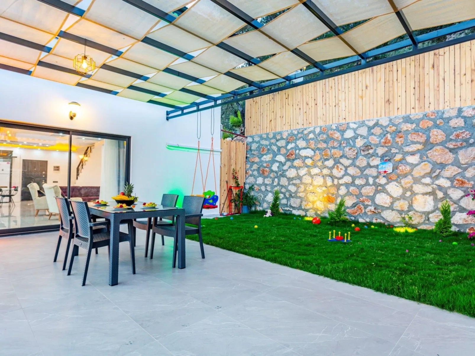 Villa Bajon mit Infinitypool und Meerblick - Draußen